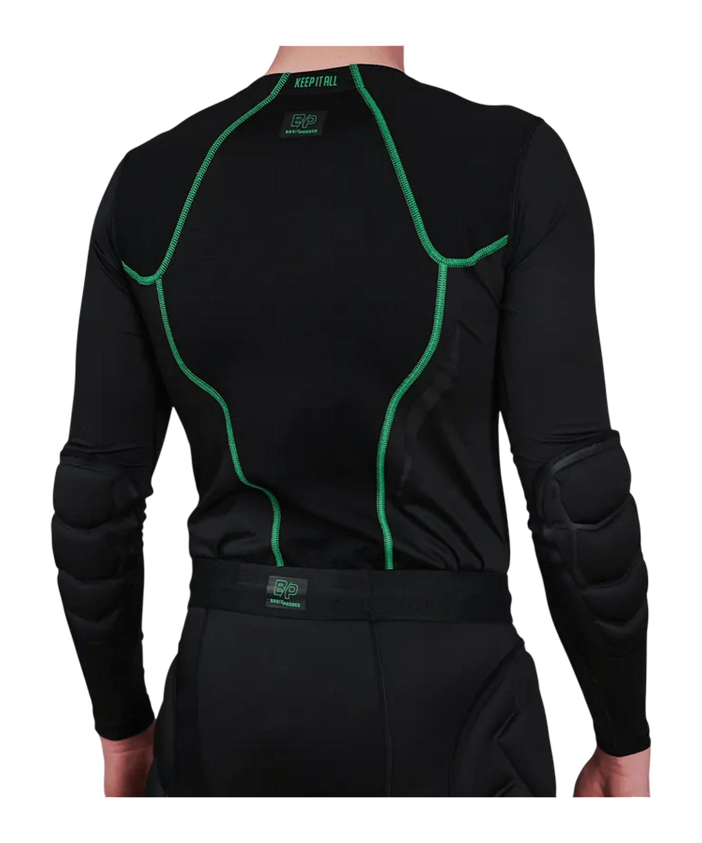 KEEPERsport BasicPadded Longsleeve Underwear Shirt Schwarz - schwarz