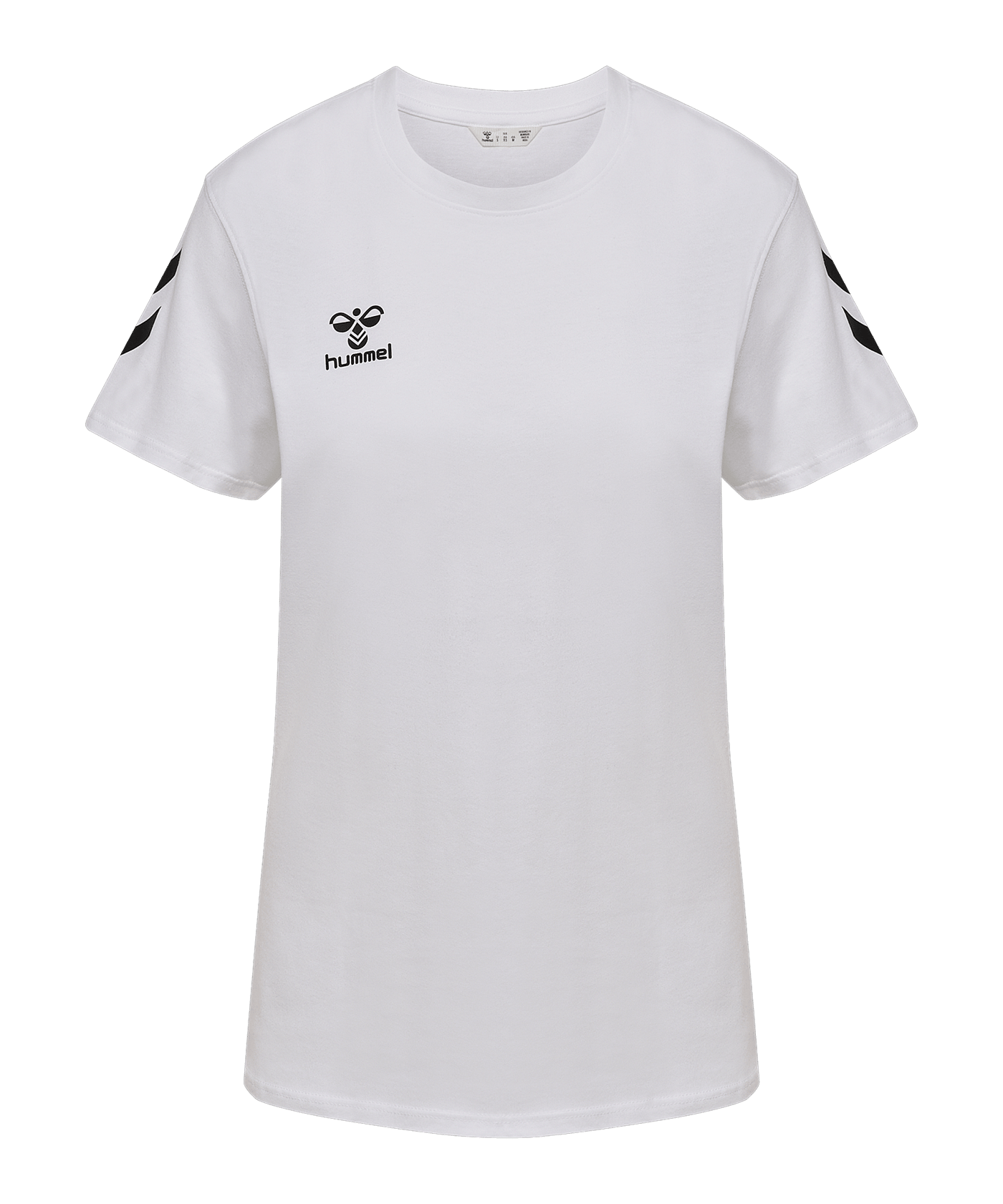Hummel Go 2.0 Chevron T-Shirt Damen Weiß F9001 - weiss
