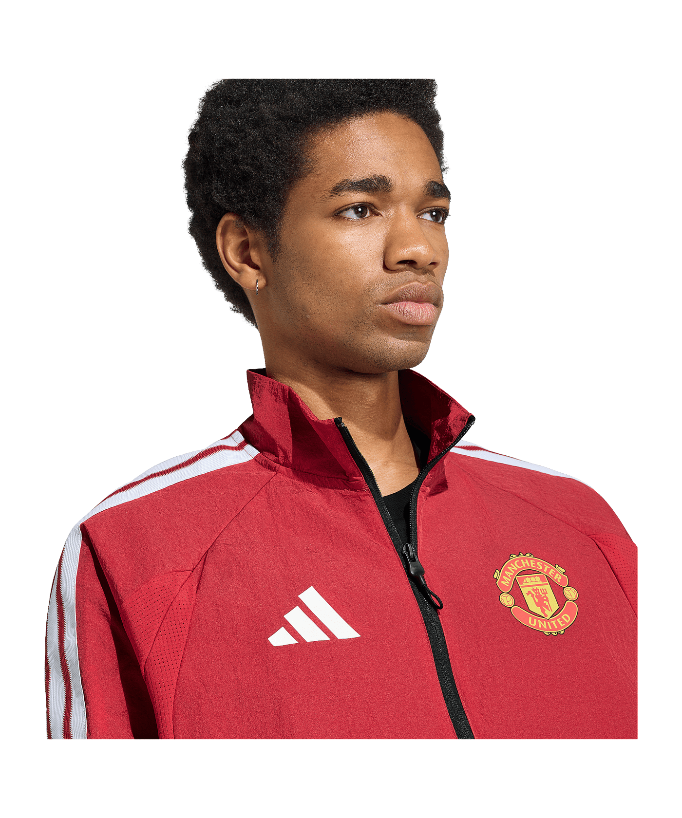 adidas Manchester United Anthem Jacke Rot - rot