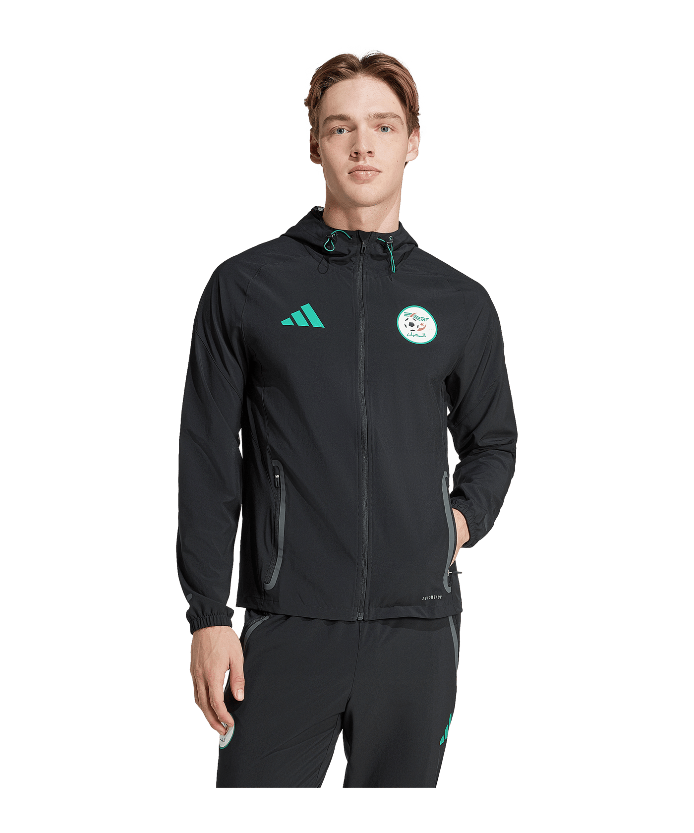 adidas Algerien Tiro Tech Travel Jacke Schwarz Travel Jacket Black - schwarz