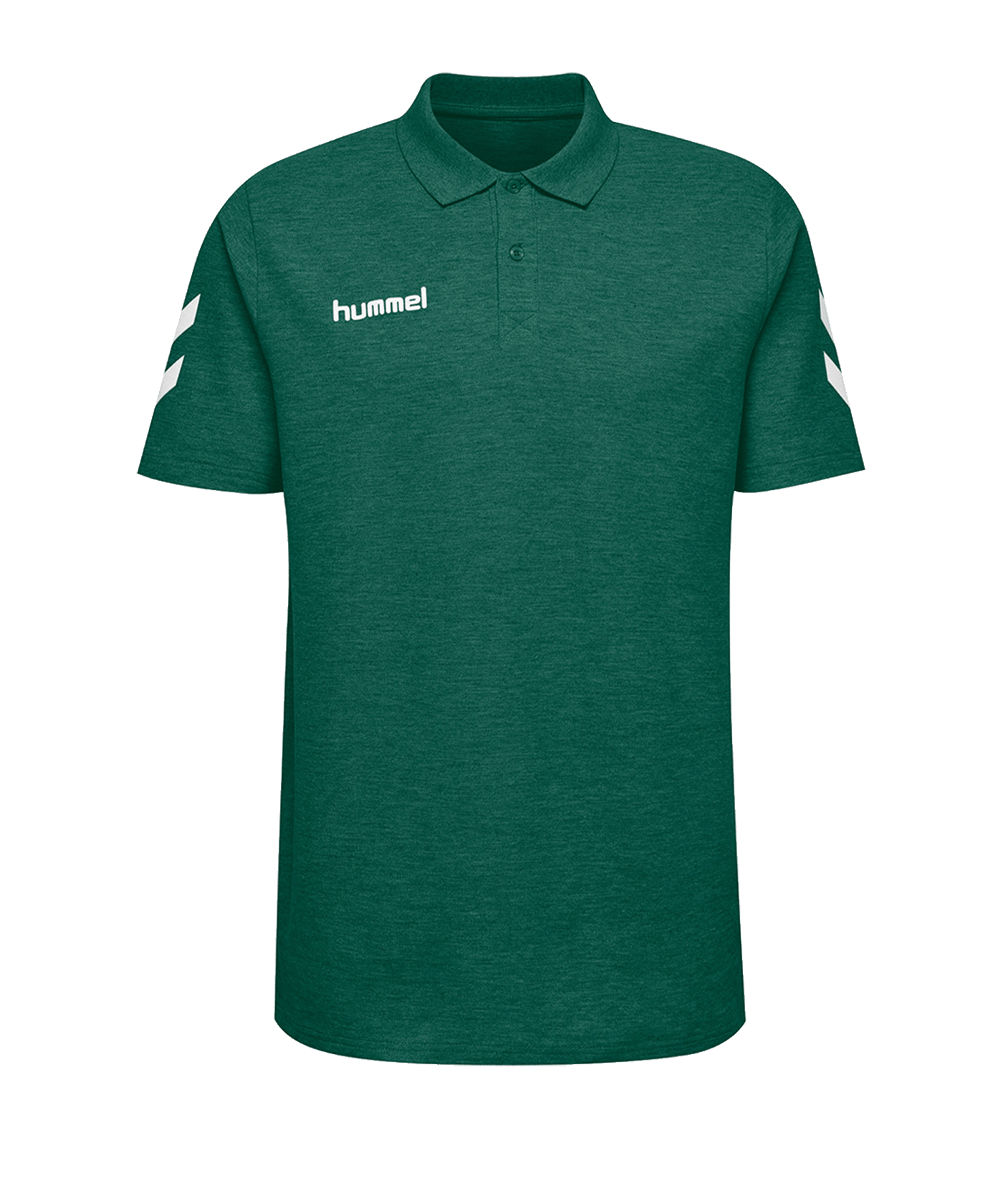 Hummel Cotton Poloshirt Kids Grün F6140 - gruen