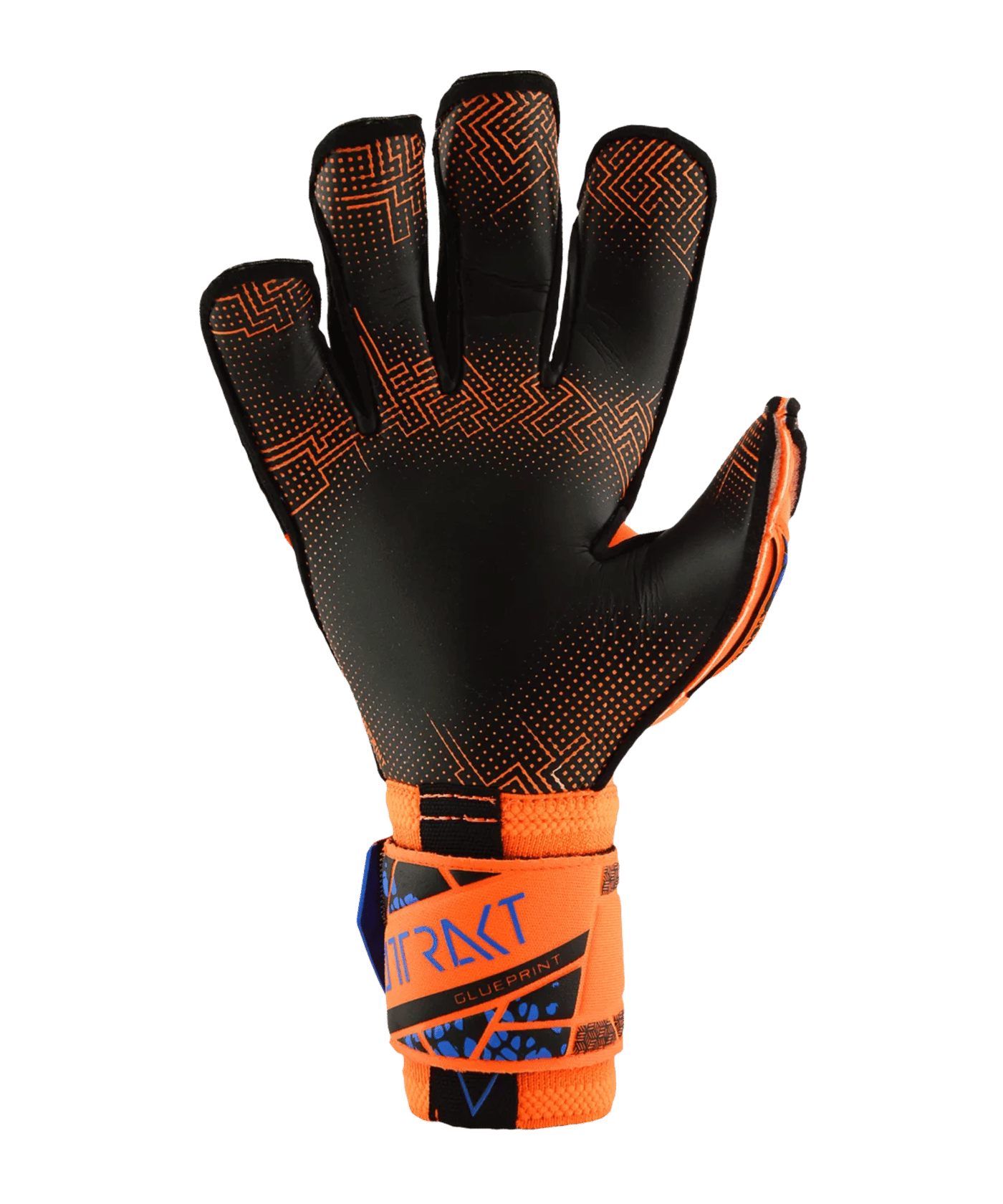 Reusch Attrakt Gold X Evolution GluePrint TW-Handschuhe Orange Blau Schwarz F2211 - orange