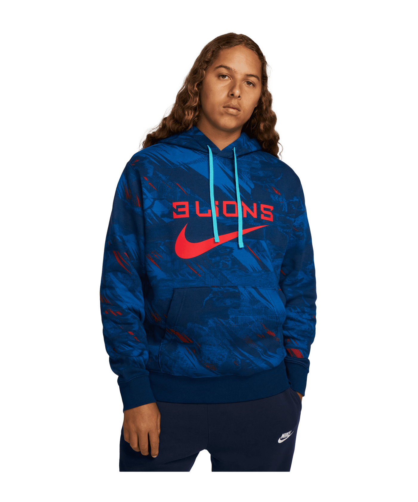 Nike England Hoody Dunkelblau F492 - blau