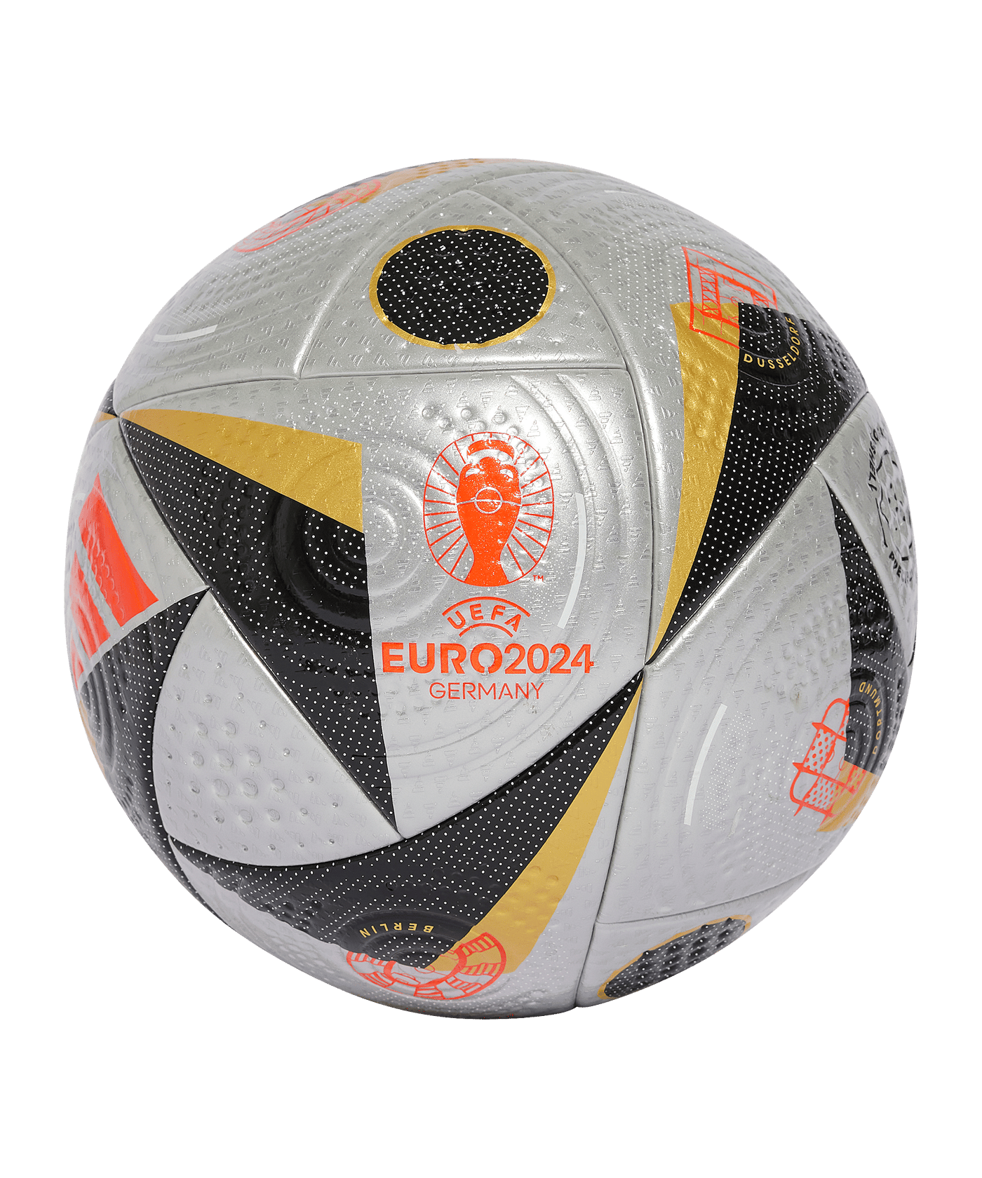 adidas Pro EM 2024 Final Spielball Silber - silber