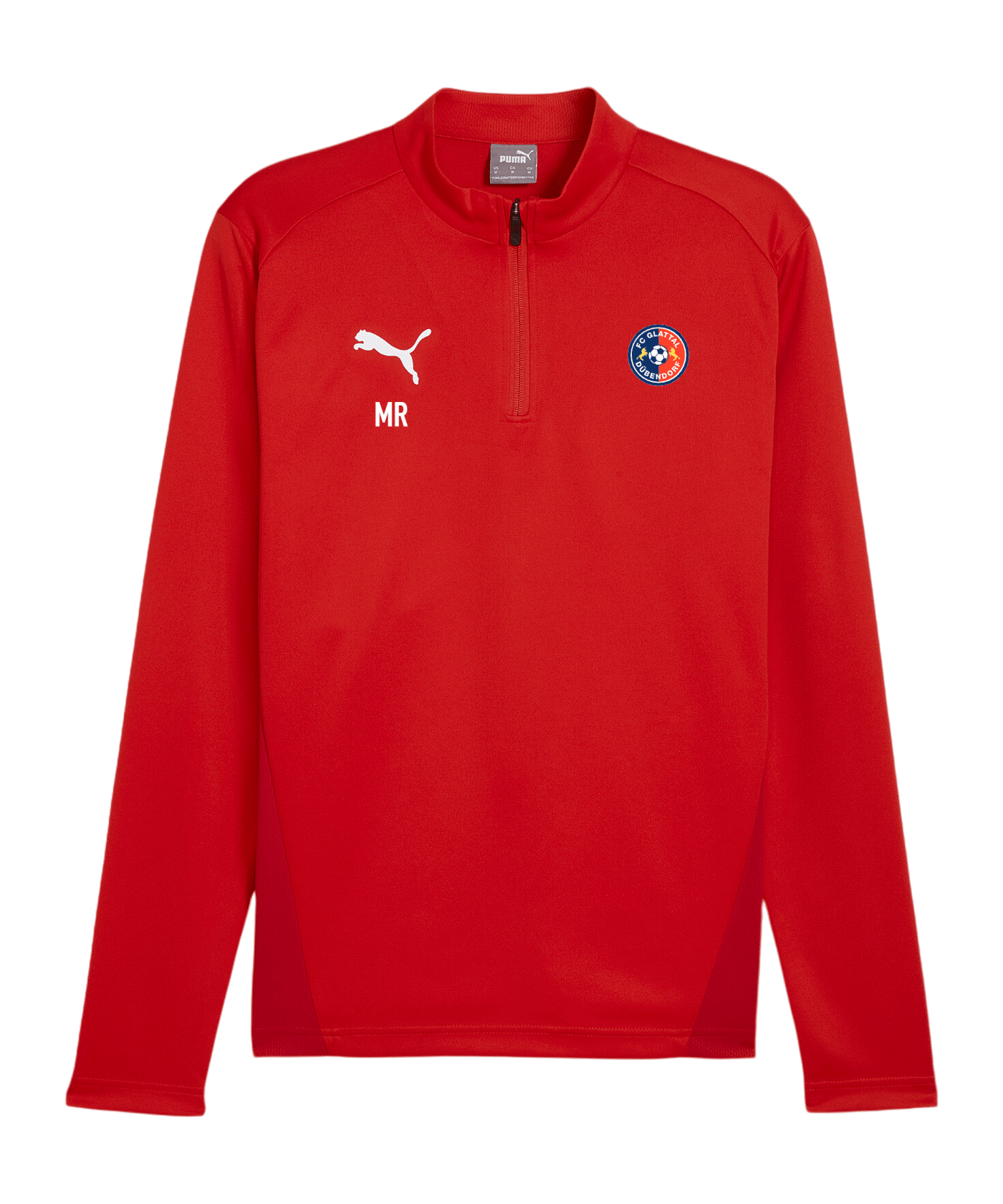 PUMA teamGOAL Training 1/4 Zip Sweatshirt Rot F01