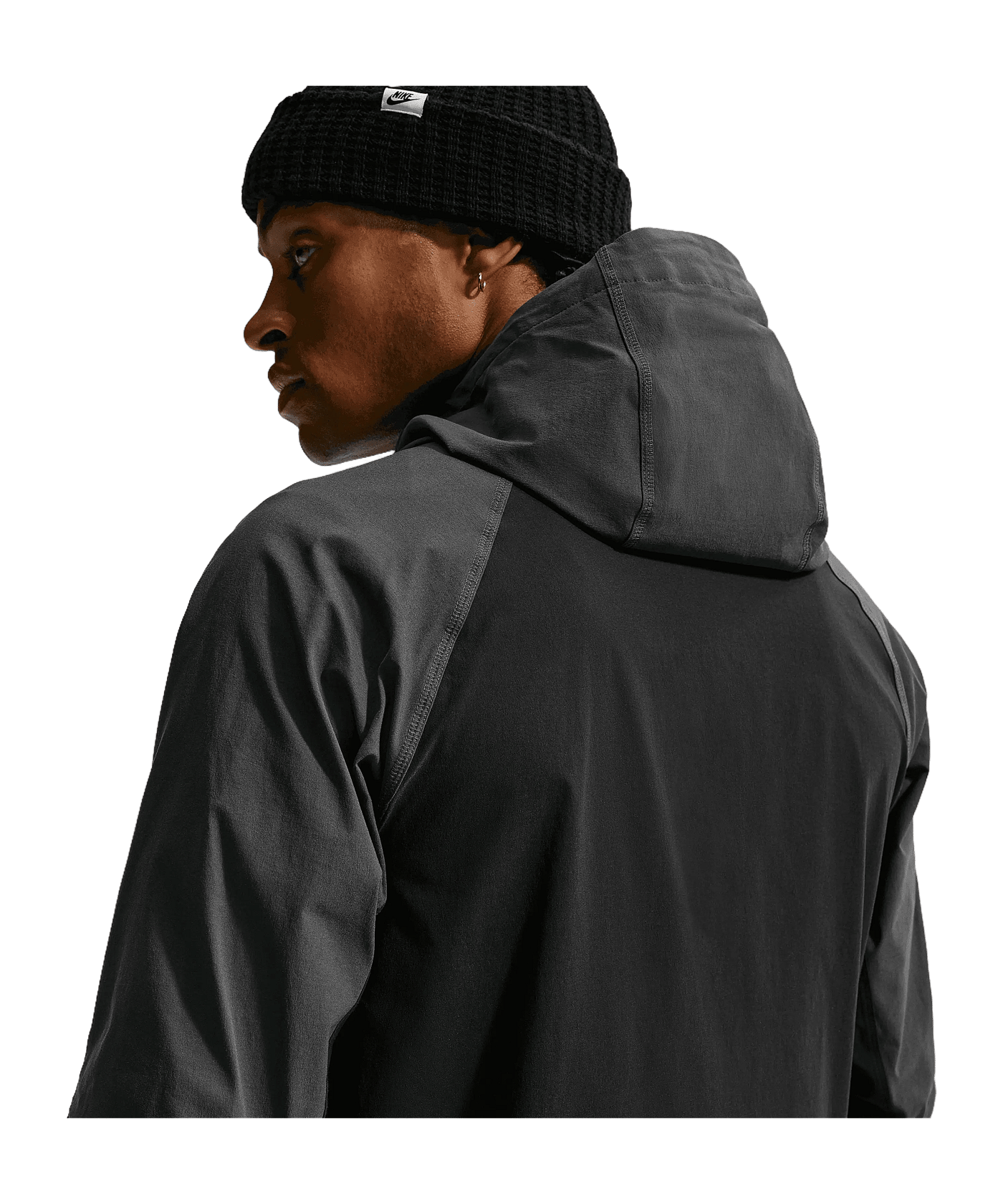 Nike Paris Saint-Germain Tech Woven Kapuzenjacke Schwarz F010 - schwarz