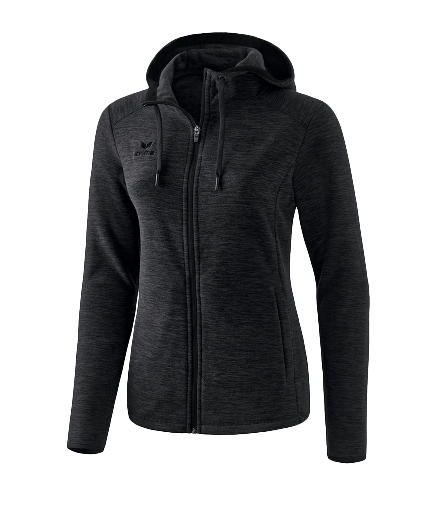 Erima Fleecejacke Damen Schwarz - schwarz