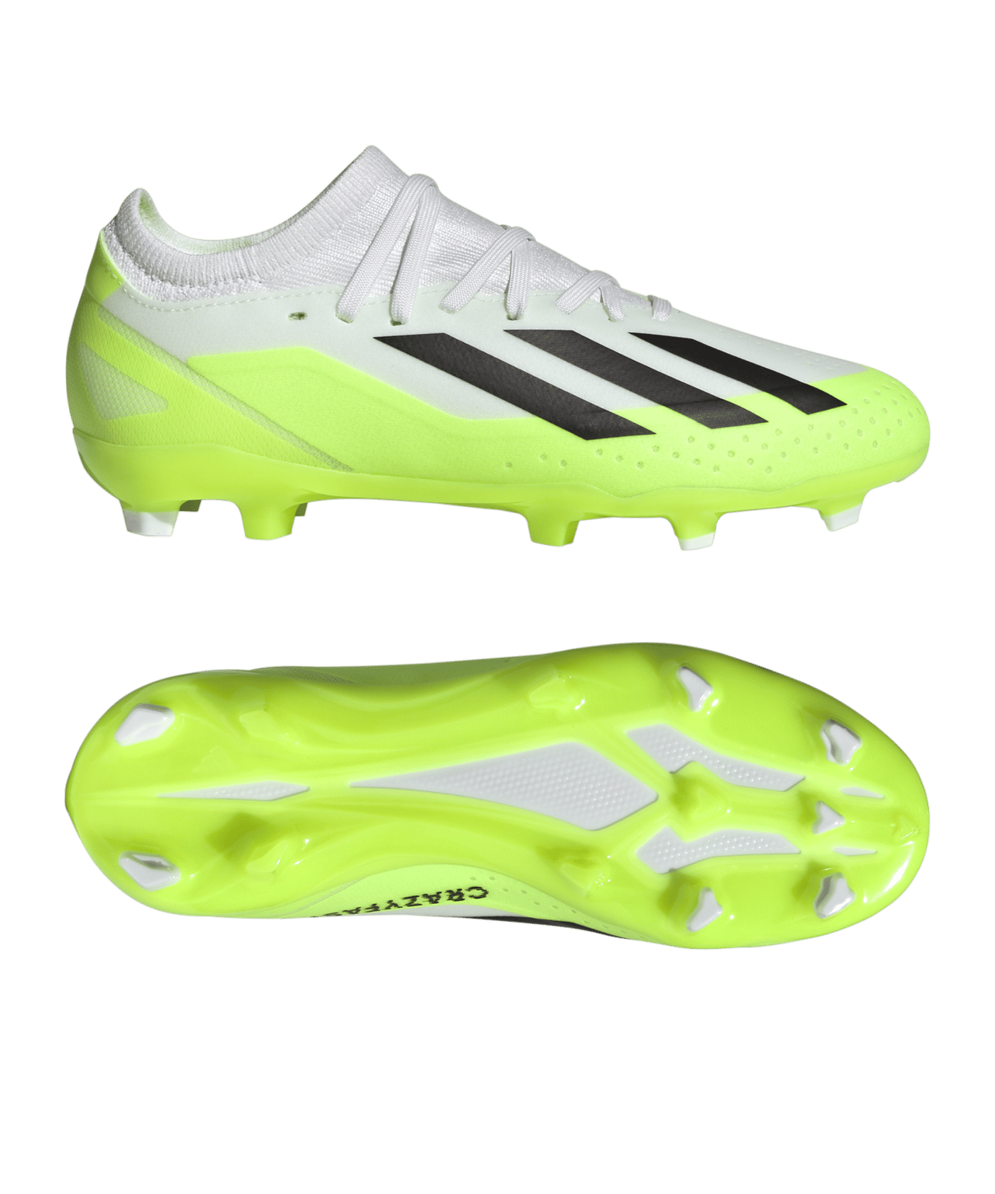 adidas X Crazyfast.3 FG Crazyrush Kids Weiss Schwarz Gelb | 31,5 ...