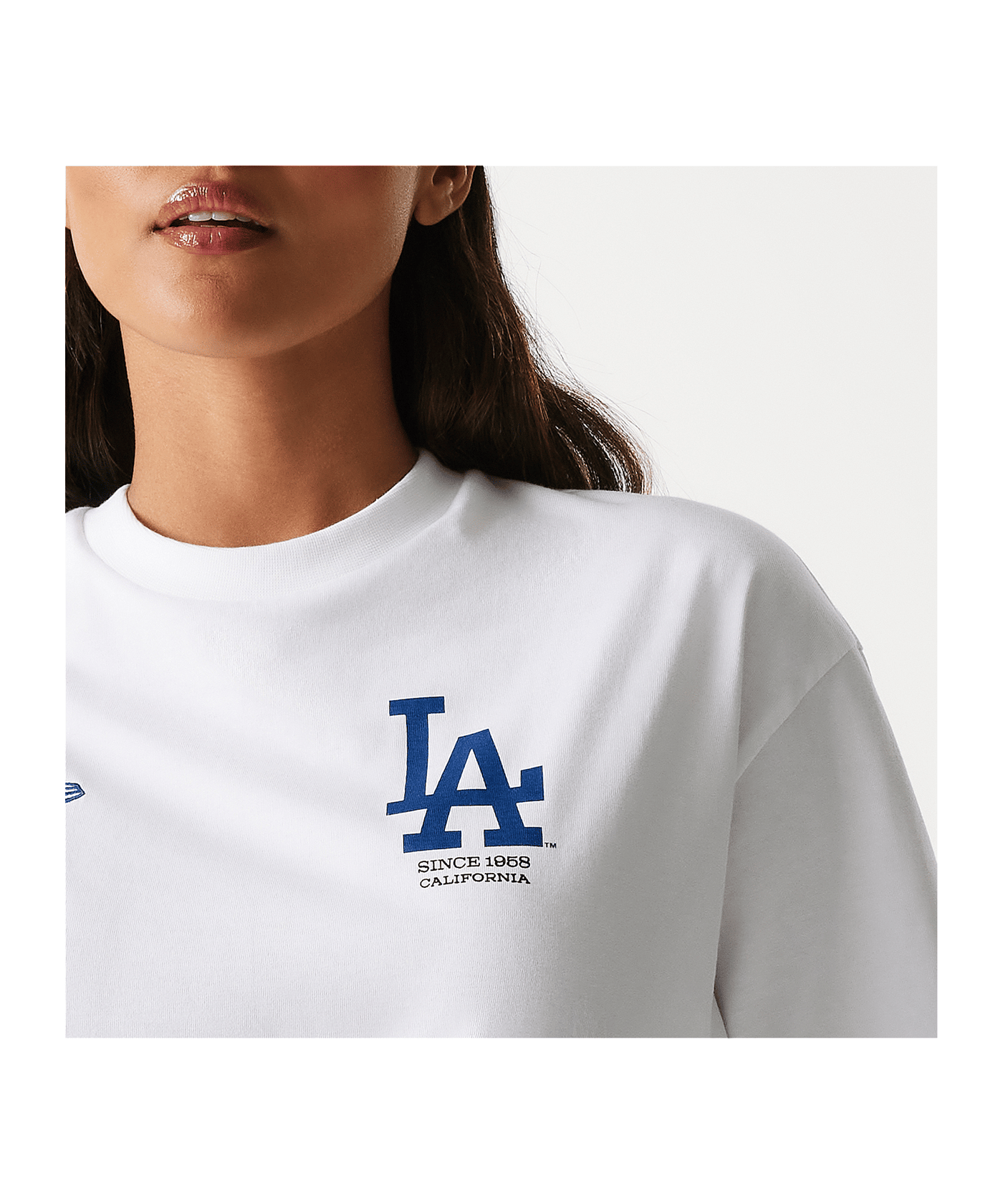 New Era MLB Los Angeles Dodgers Graphic Oversized T-Shirt Weiss - weiss