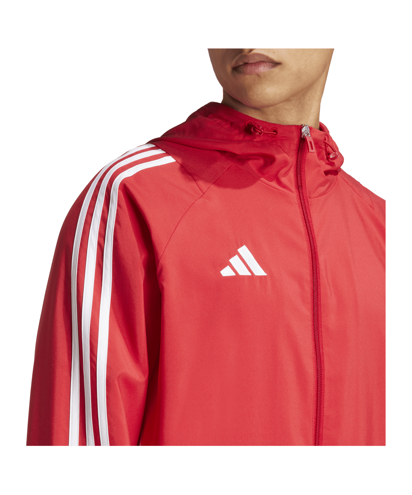 adidas Tiro 24 Windbreaker Rot Weiss - rot