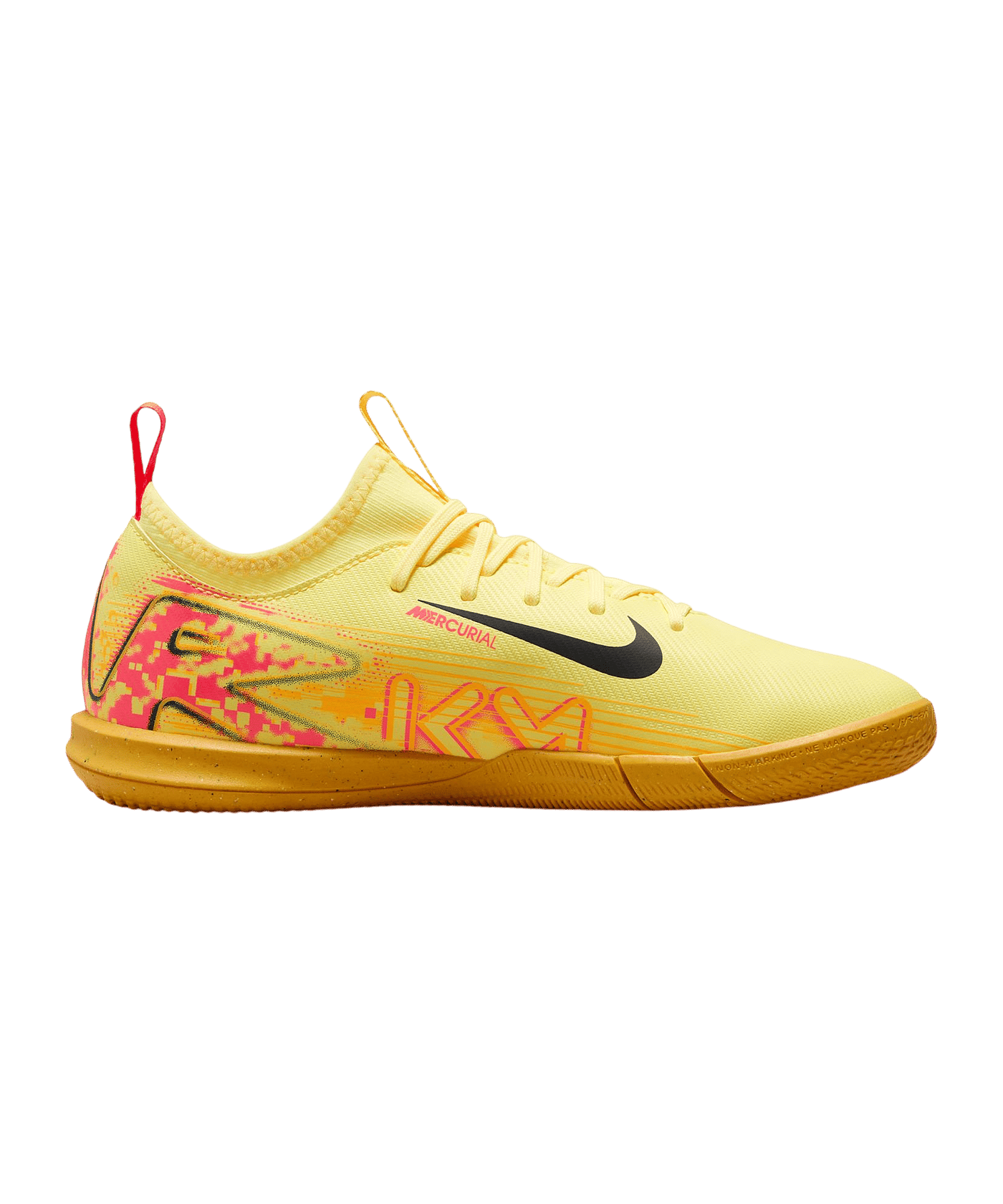 Nike Jr Air Zoom Mercurial Vapor XVI Academy IN Mbappe Signature Kids Orange Blau F800 - orange