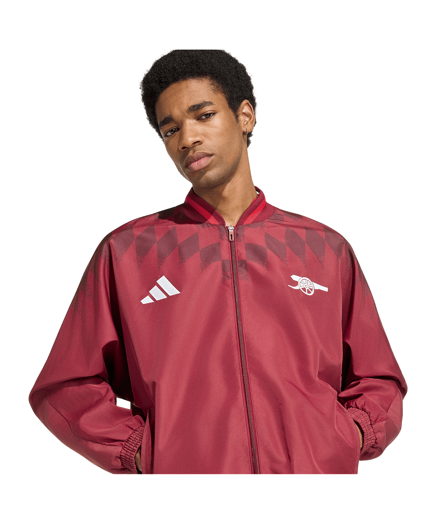 adidas FC Arsenal London Stadium Jacke Rot - rot