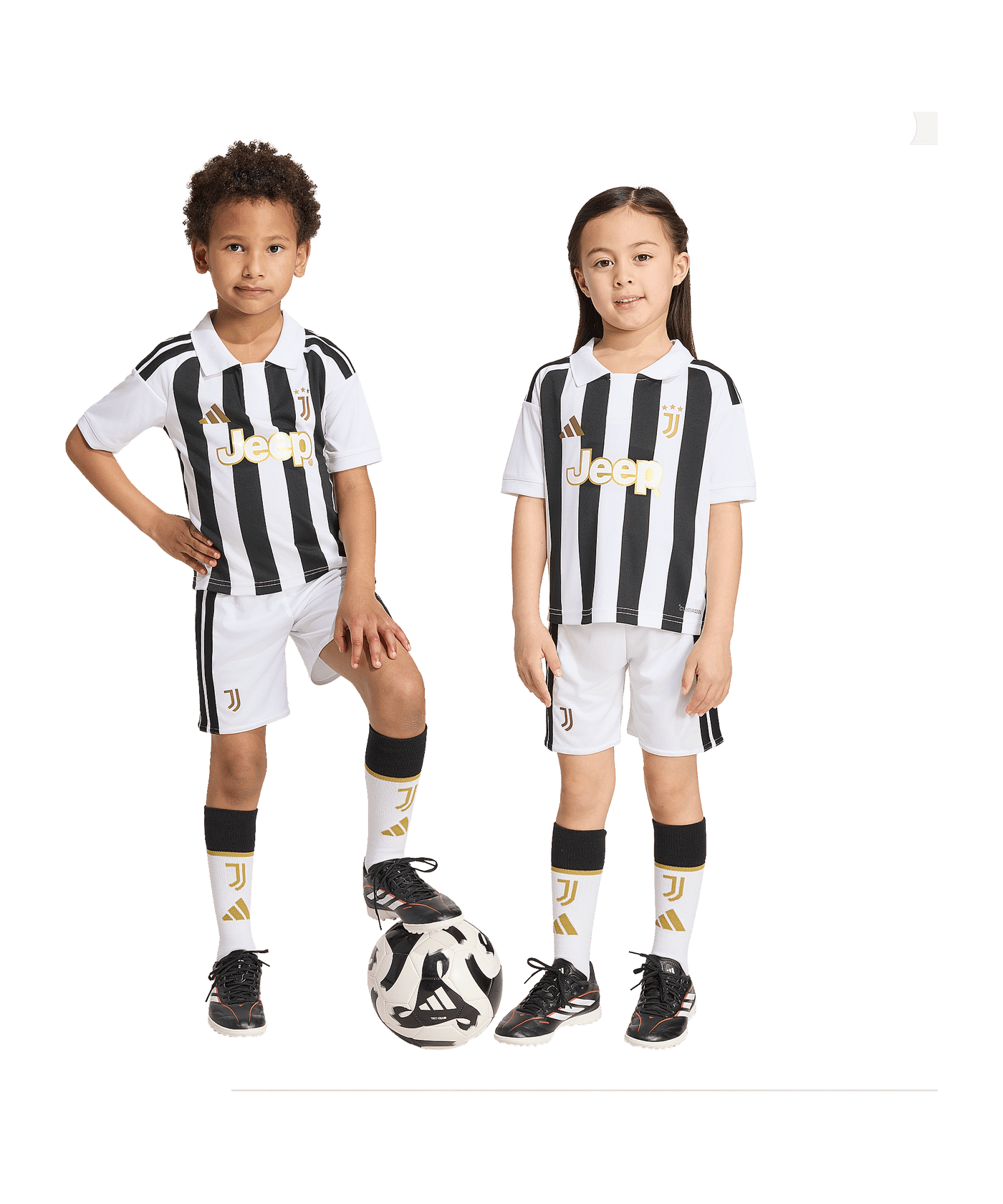 adidas Juventus Turin Trikot Set Home 2026/2027 Kids Weiß - weiss
