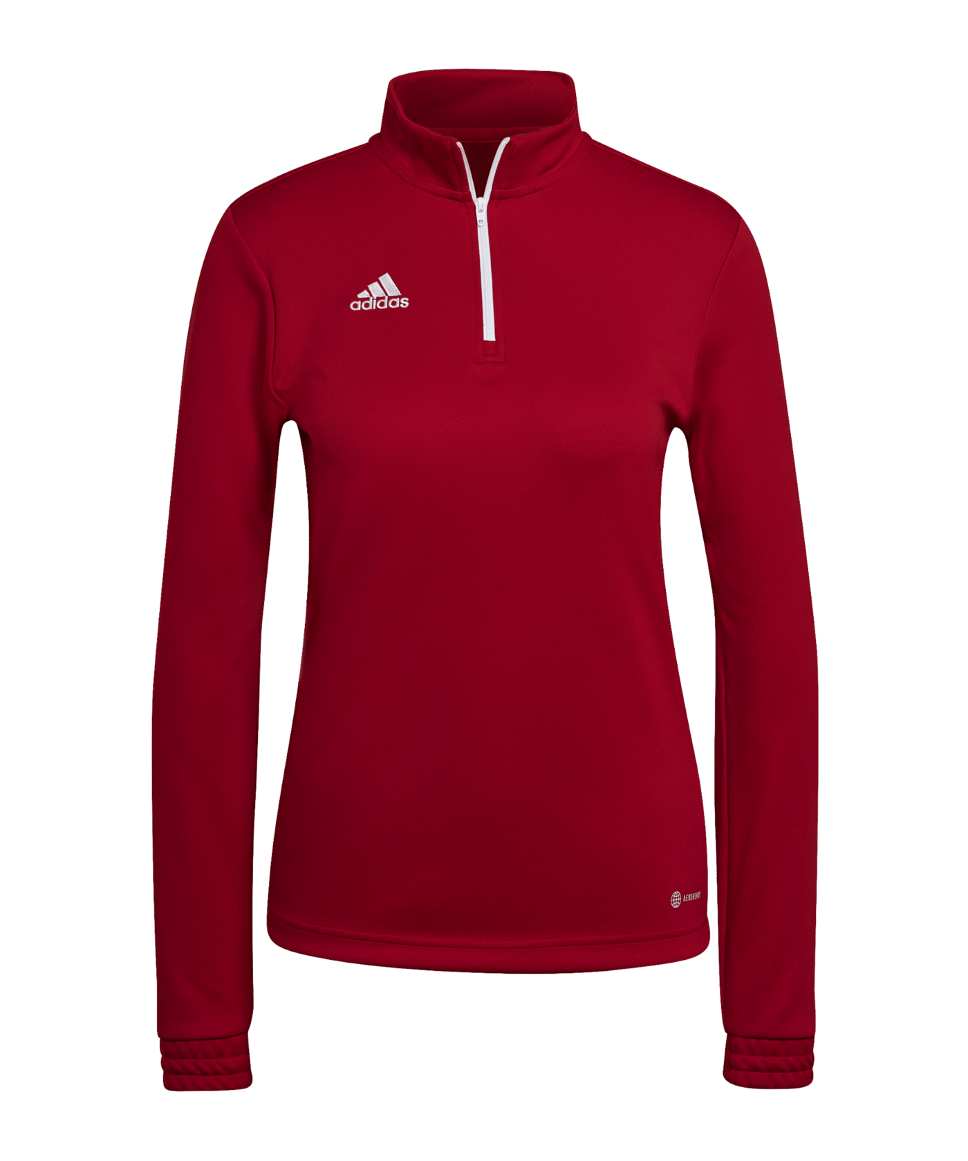 adidas Entrada 22 HalfZip Sweatshirt Damen Rot - rot