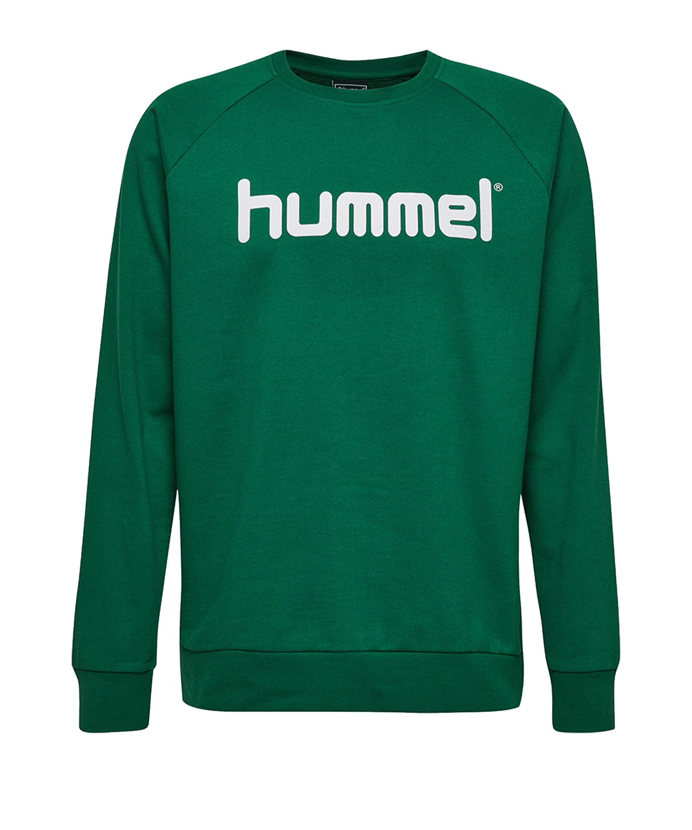 Hummel Cotton Logo Sweatshirt Kids Grün F6140 - gruen