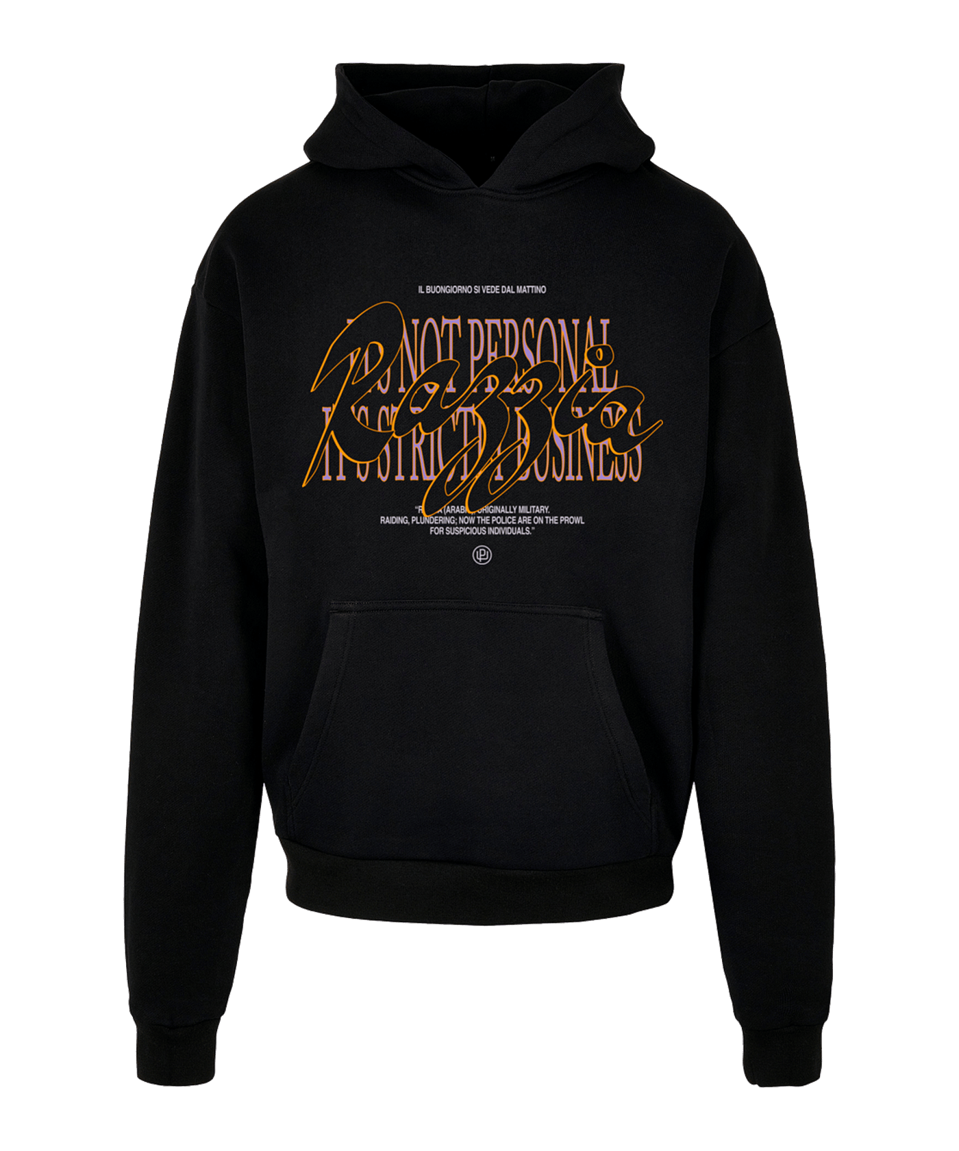 Mister Tee Razzia Oversized Hoody Schwarz - schwarz