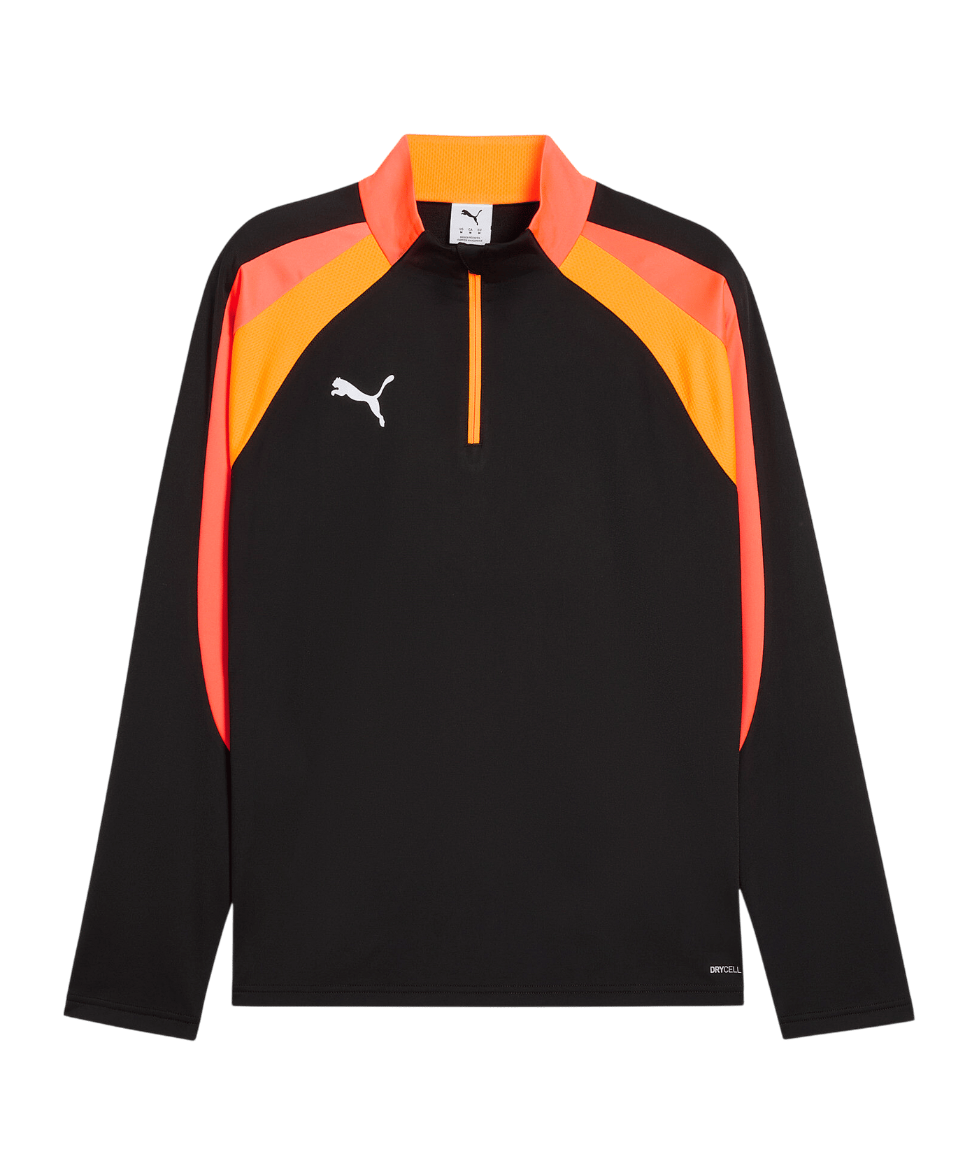 PUMA IndividualLIGA 1/4 Zip Sweatshirt Schwarz F07 - schwarz