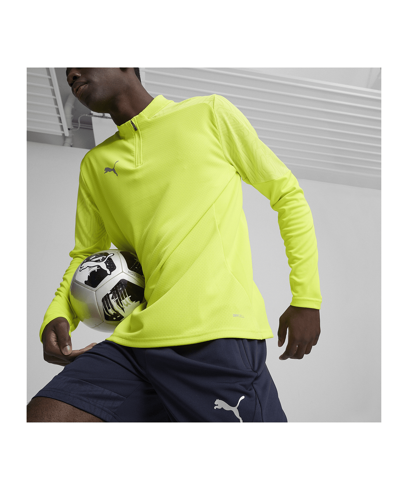 PUMA teamFINAL Training 1/4 Zip Sweatshirt F30 - tuerkis