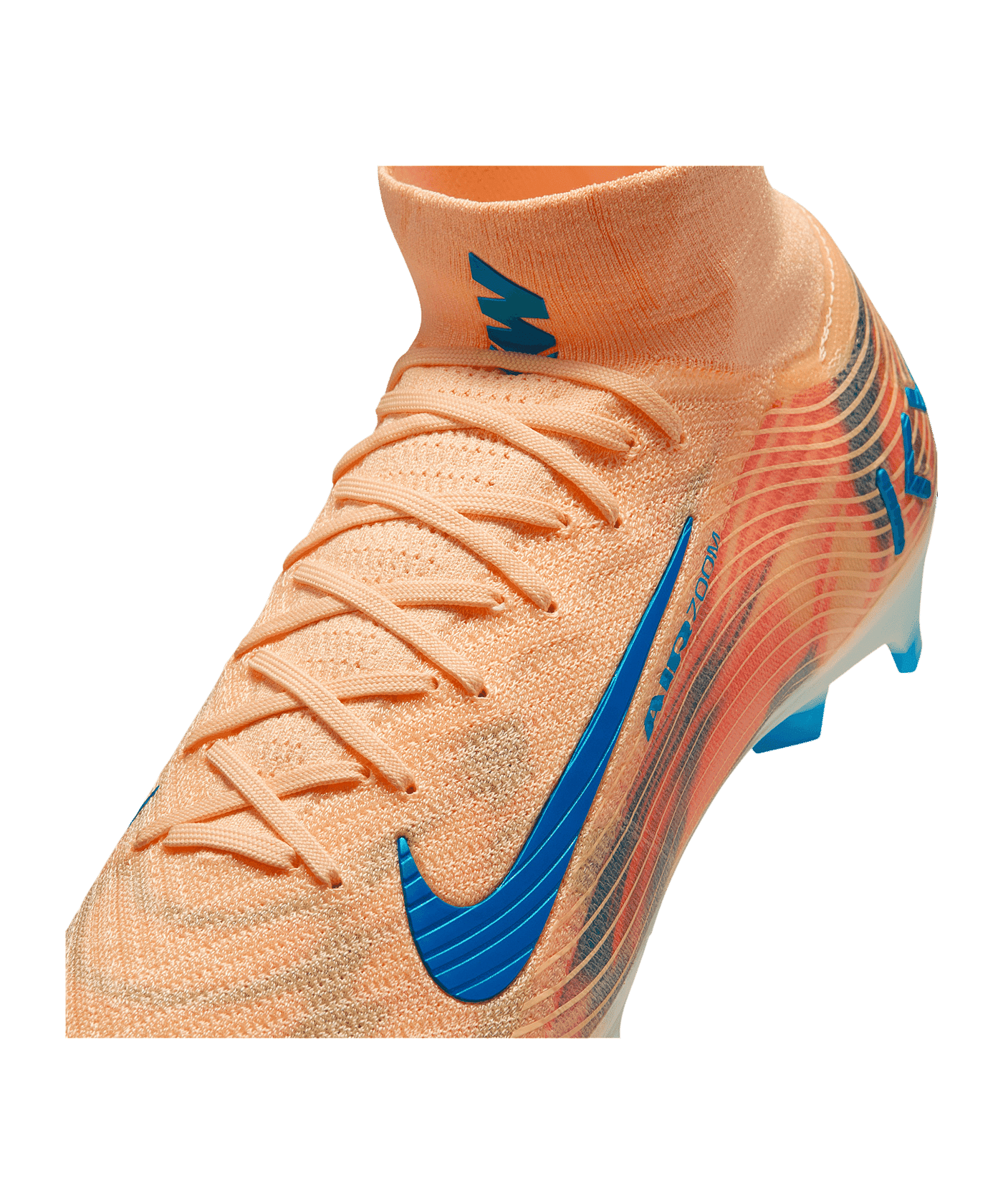 Nike Air Zoom Mercurial Superfly X Elite FG Kylian Mbappe Signature Orange F801 - orange