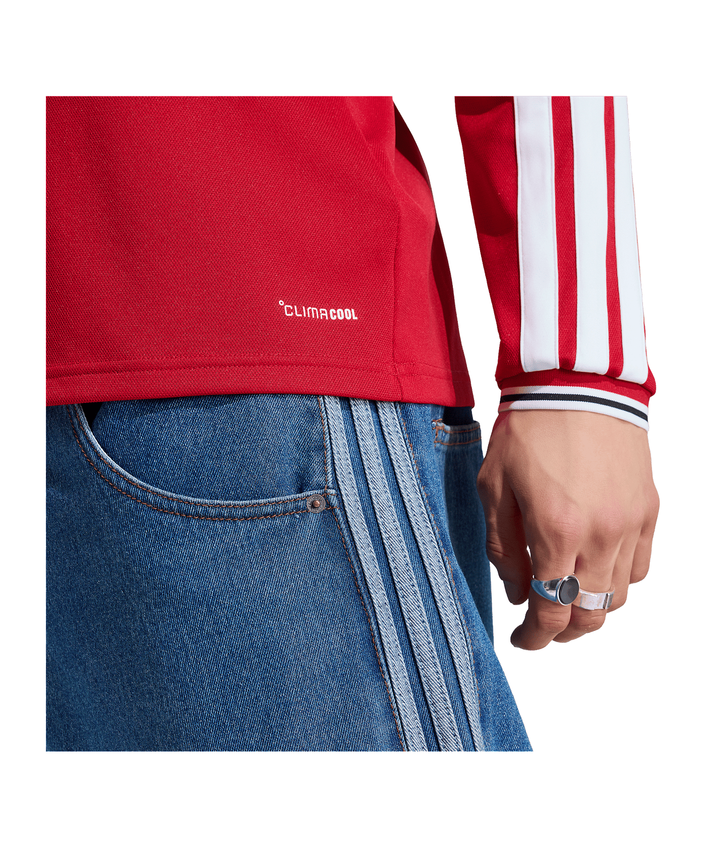 adidas Manchester United Trikot Langarm Home 2026/2027 Rot - rot