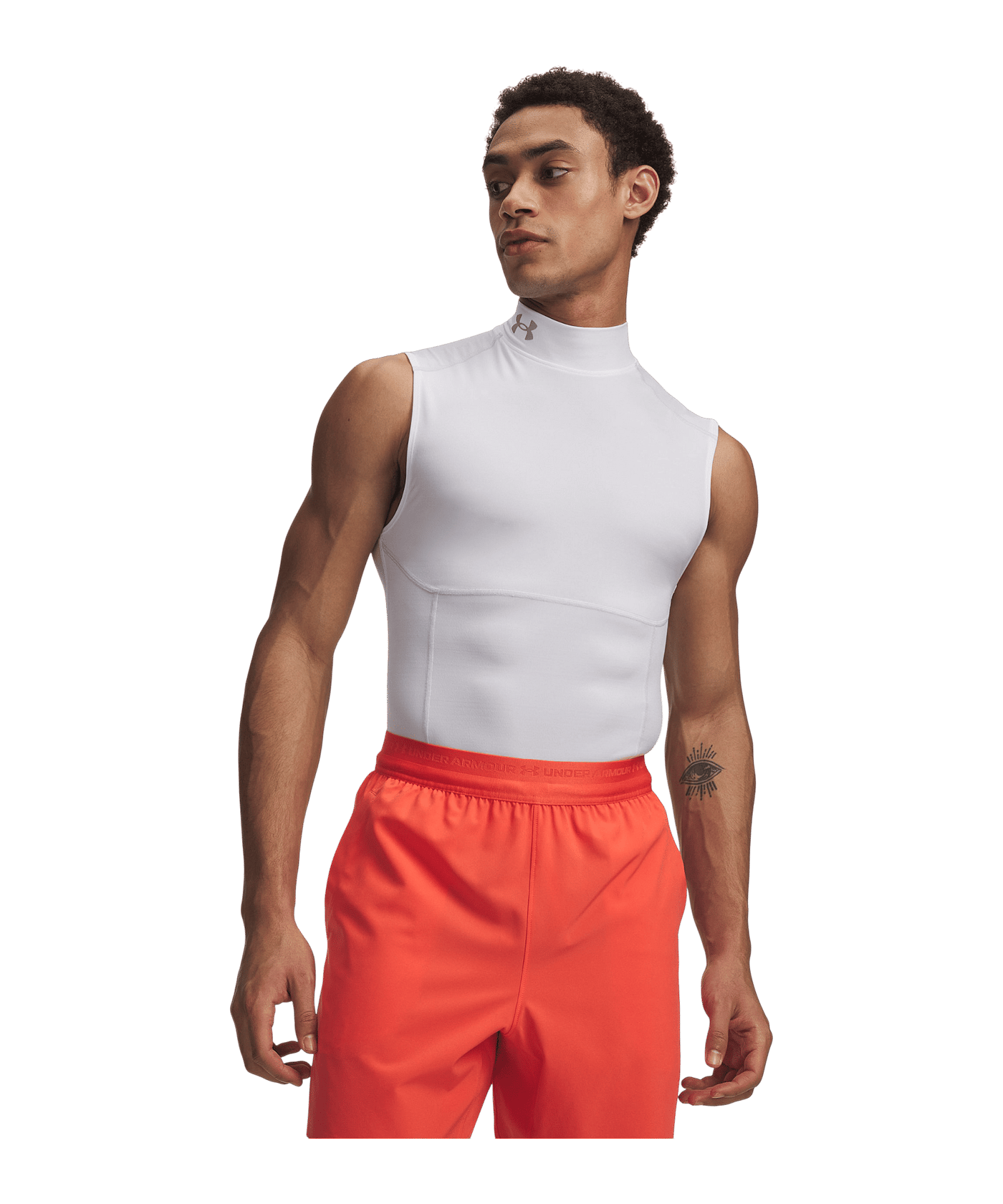 Under Armour HG Elite Sleeveless Mock Weiß F100 - weiss