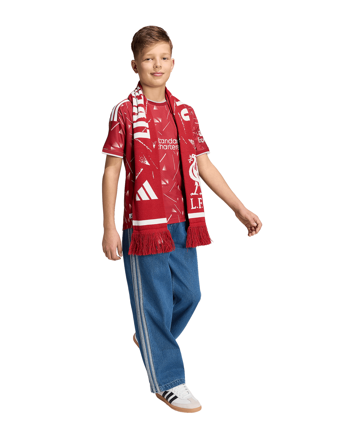 adidas FC Liverpool Authentic Trikot Home 2026/2027 Kids Rot - rot