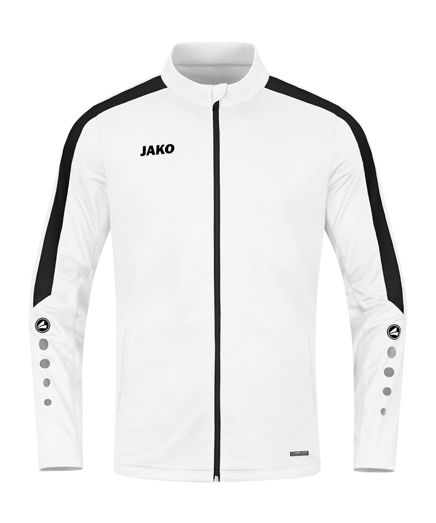 JAKO Power Polyesterjacke Weiss Schwarz F000 - weiss