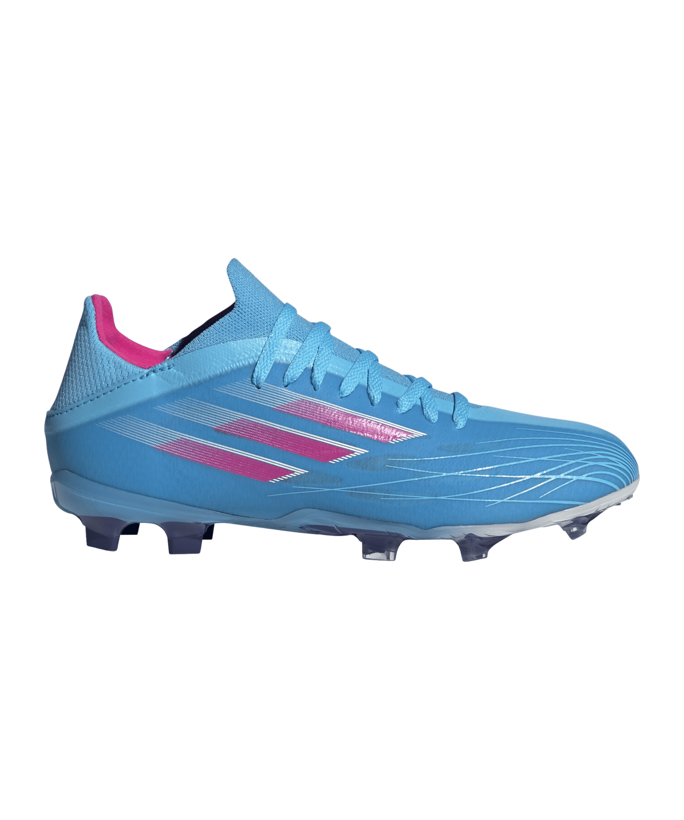 adidas X SPEEDFLOW.1 FG Sapphire Edge J Kids Blau Pink Weiss - blau