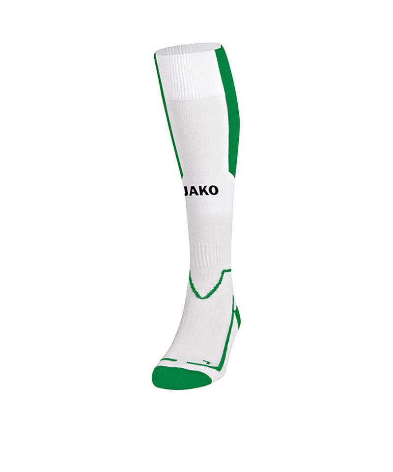 Jako Lazio Stutzenstrumpf Weiss Grün F60 - weiss
