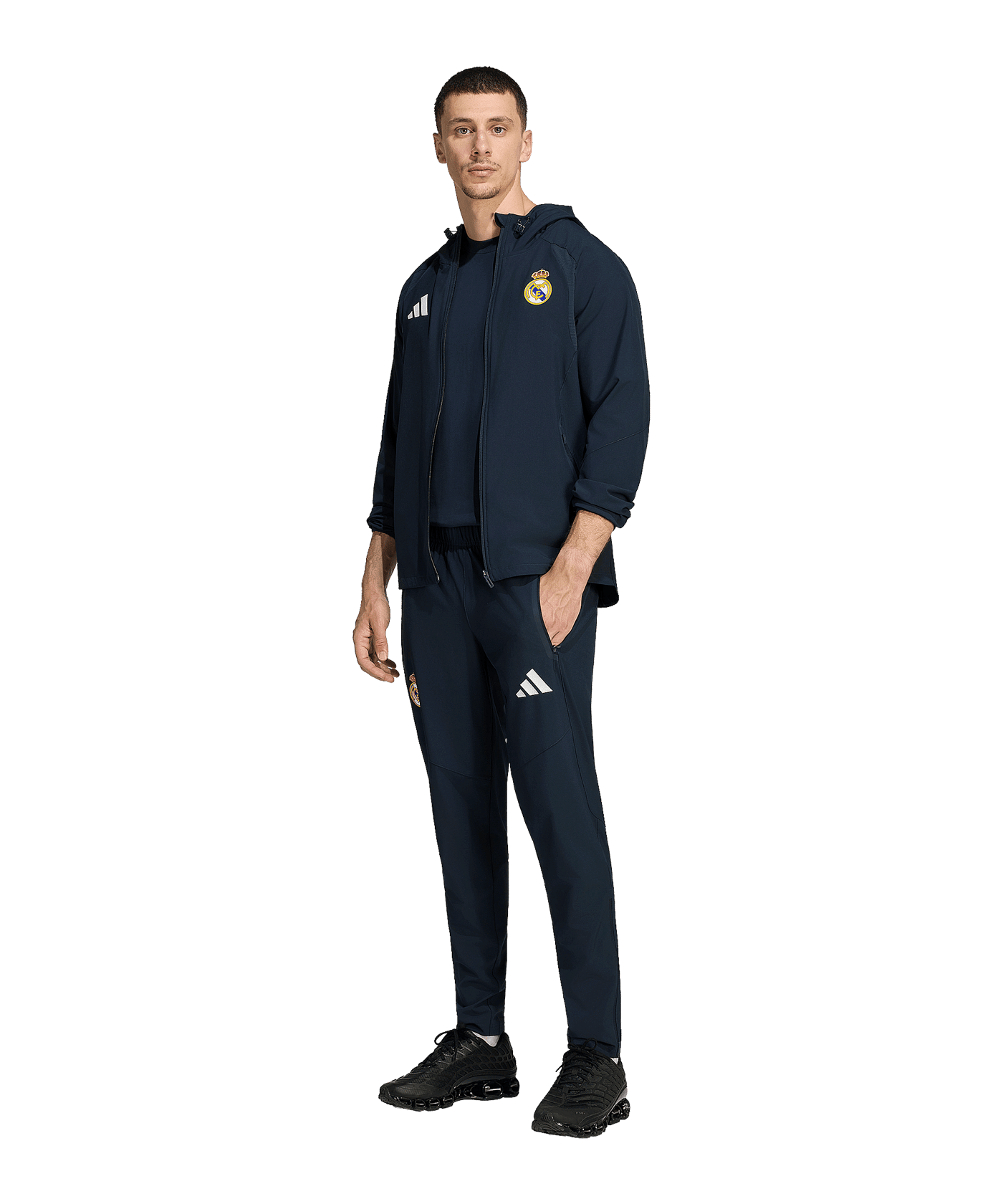 adidas Real Madrid Tiro Travel Windjacke Blau - blau