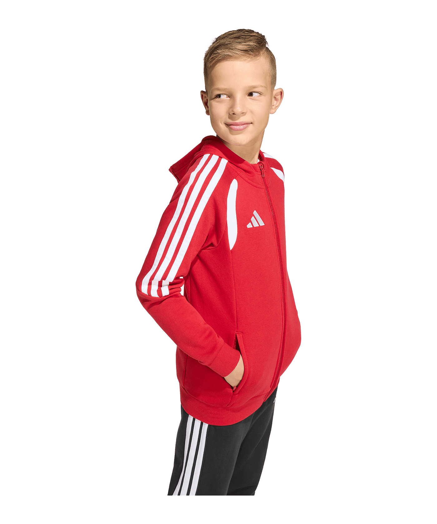 adidas Tiro 26 League Kapuzenjacke Kids Rot - rot