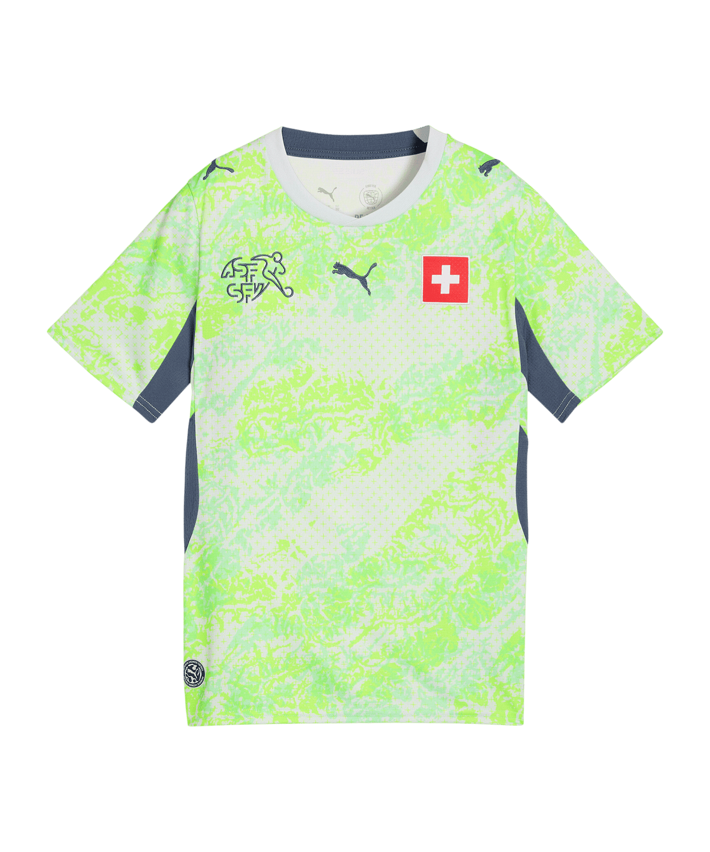 PUMA SFV Schweiz Trikot Away WM 2026 Kids Grün F02 - gruen