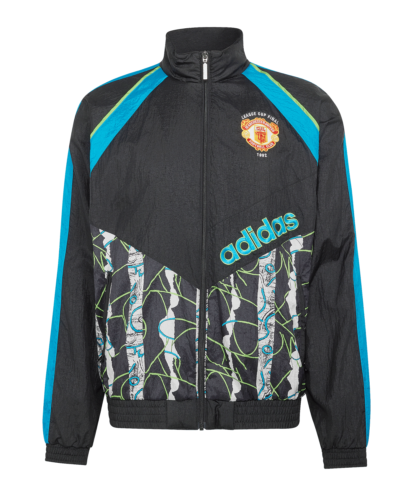 adidas Manchester United 90 Jacke Schwarz - schwarz