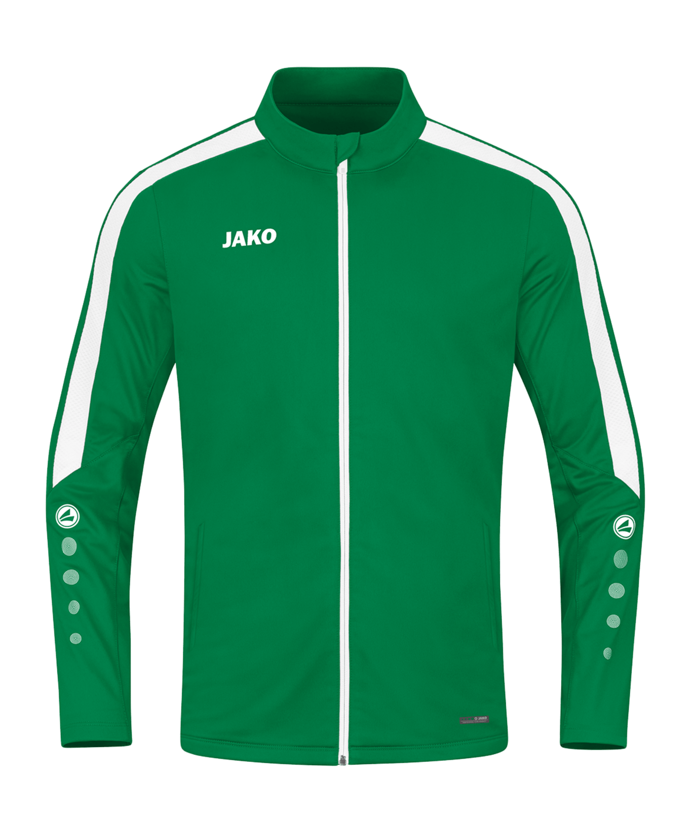 JAKO Power Polyesterjacke Kids Grün Weiss F200 - gruen