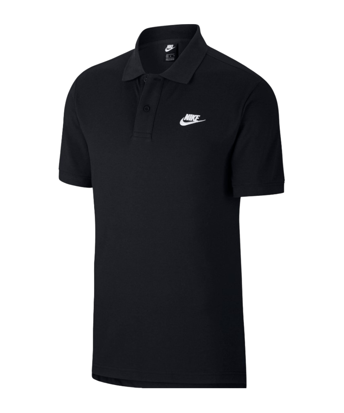 Nike Team Cotton Poloshirt Schwarz F010 - schwarz