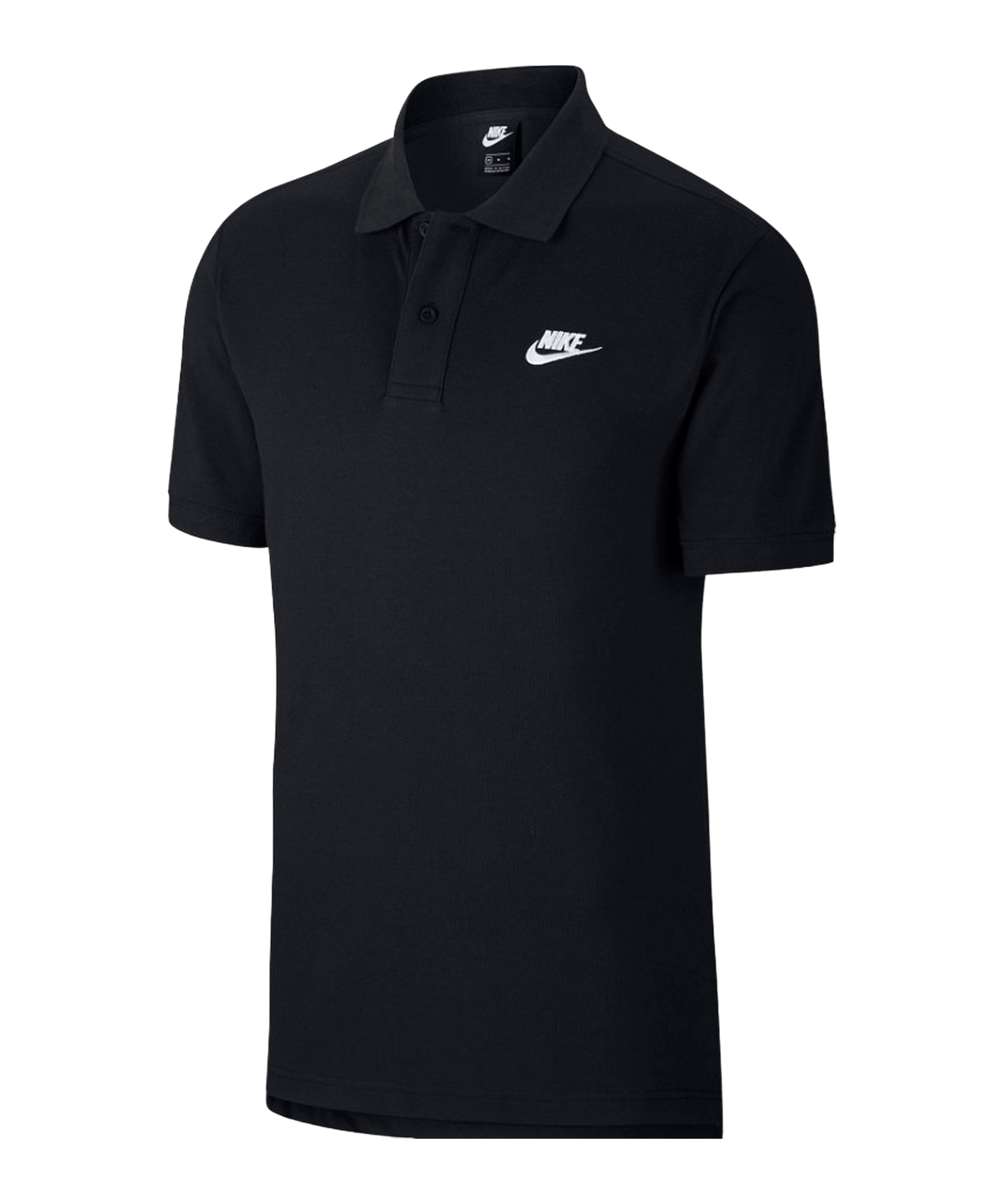 Nike Team Cotton Poloshirt Schwarz F010 - schwarz
