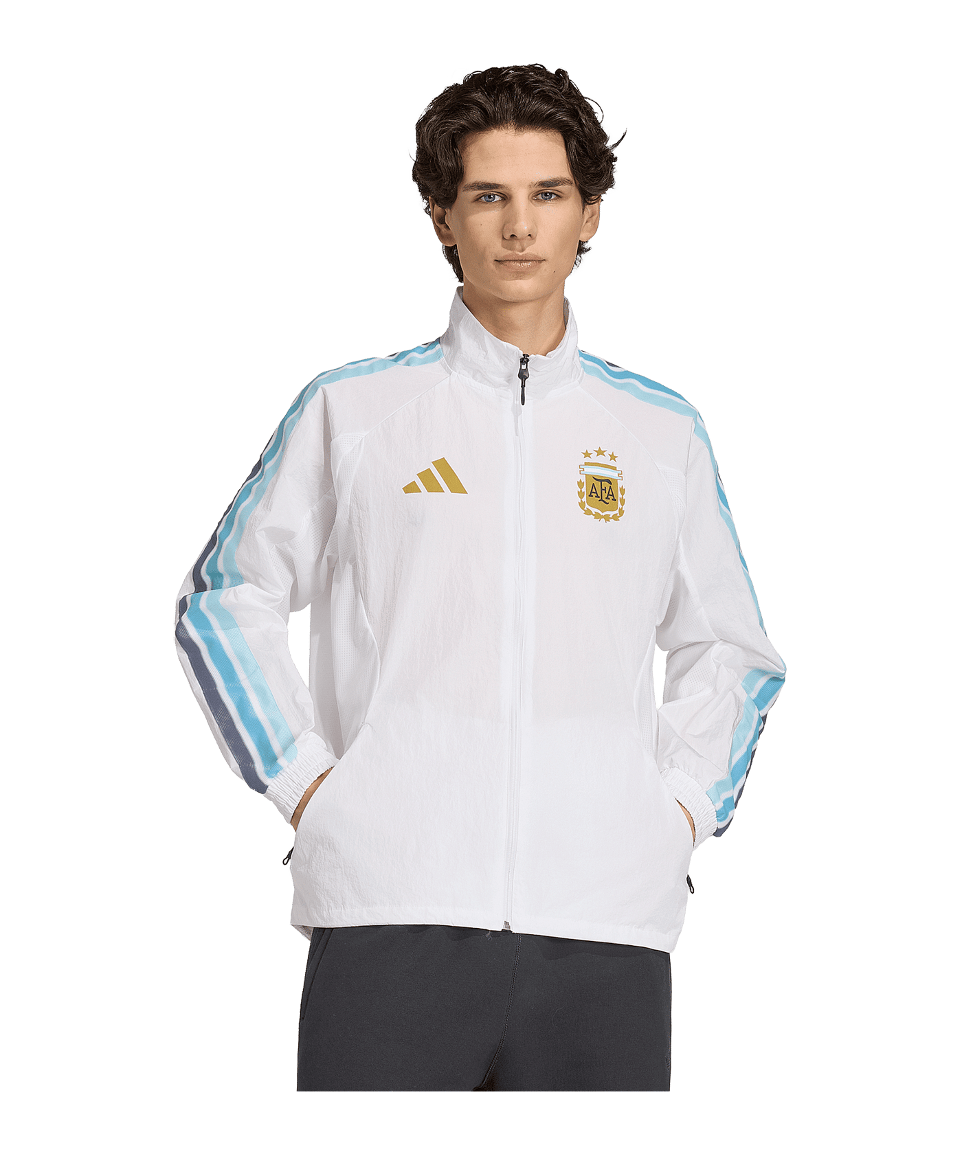 adidas AFA Argentinien Anthem Jacke Weiß - weiss