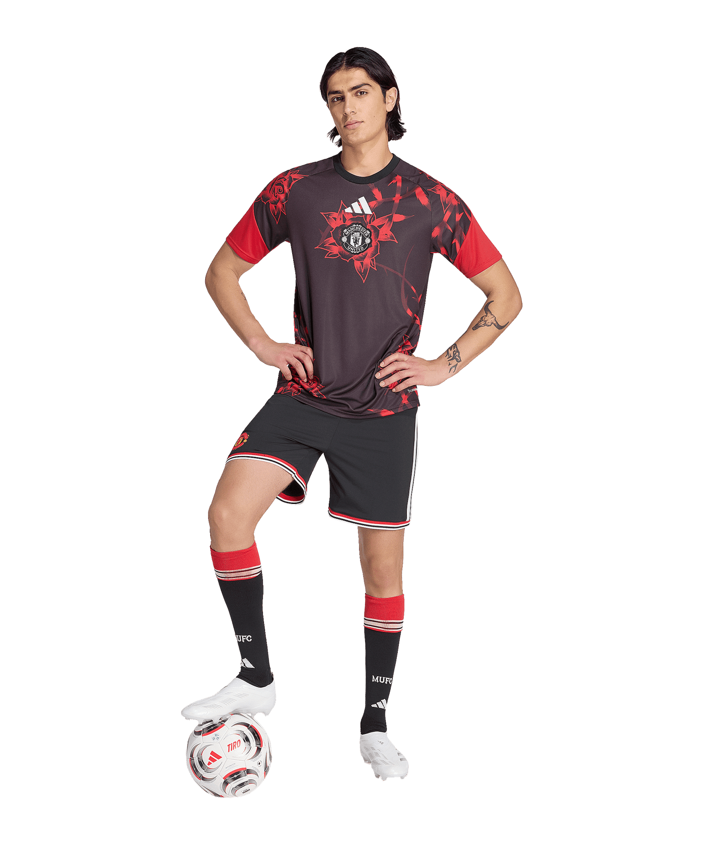 adidas Manchester United Pre Match Trikot 2026/2027 Rot - rot