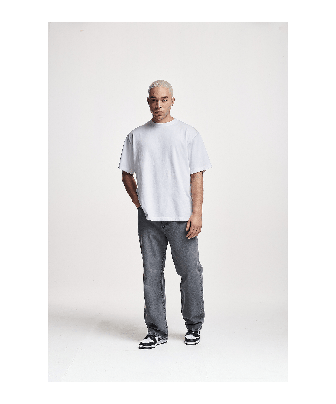 2Y Studios Adrik Basic Baggy Jeans Hose Grau - grau