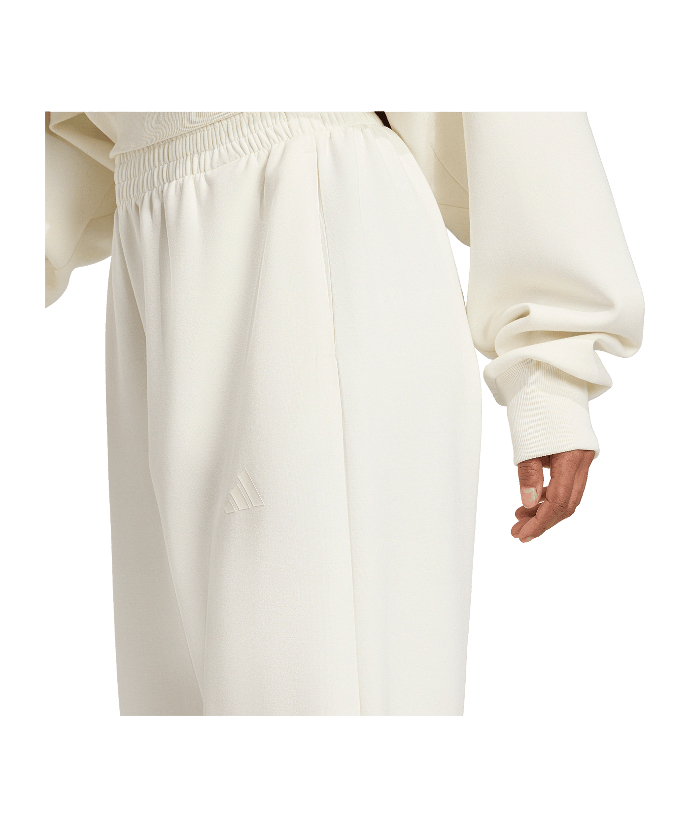 adidas Soft Lux Jogginghose Damen Weiß - weiss