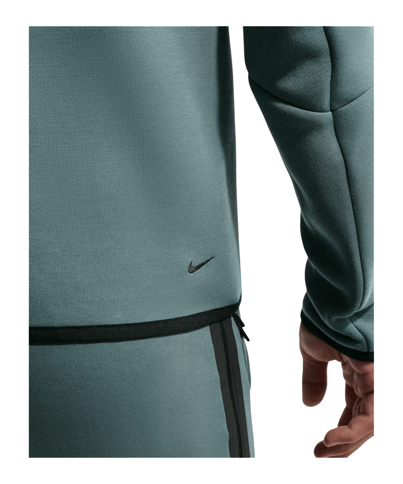 Nike Tech Fleece Kapuzenjacke Grün - gruen