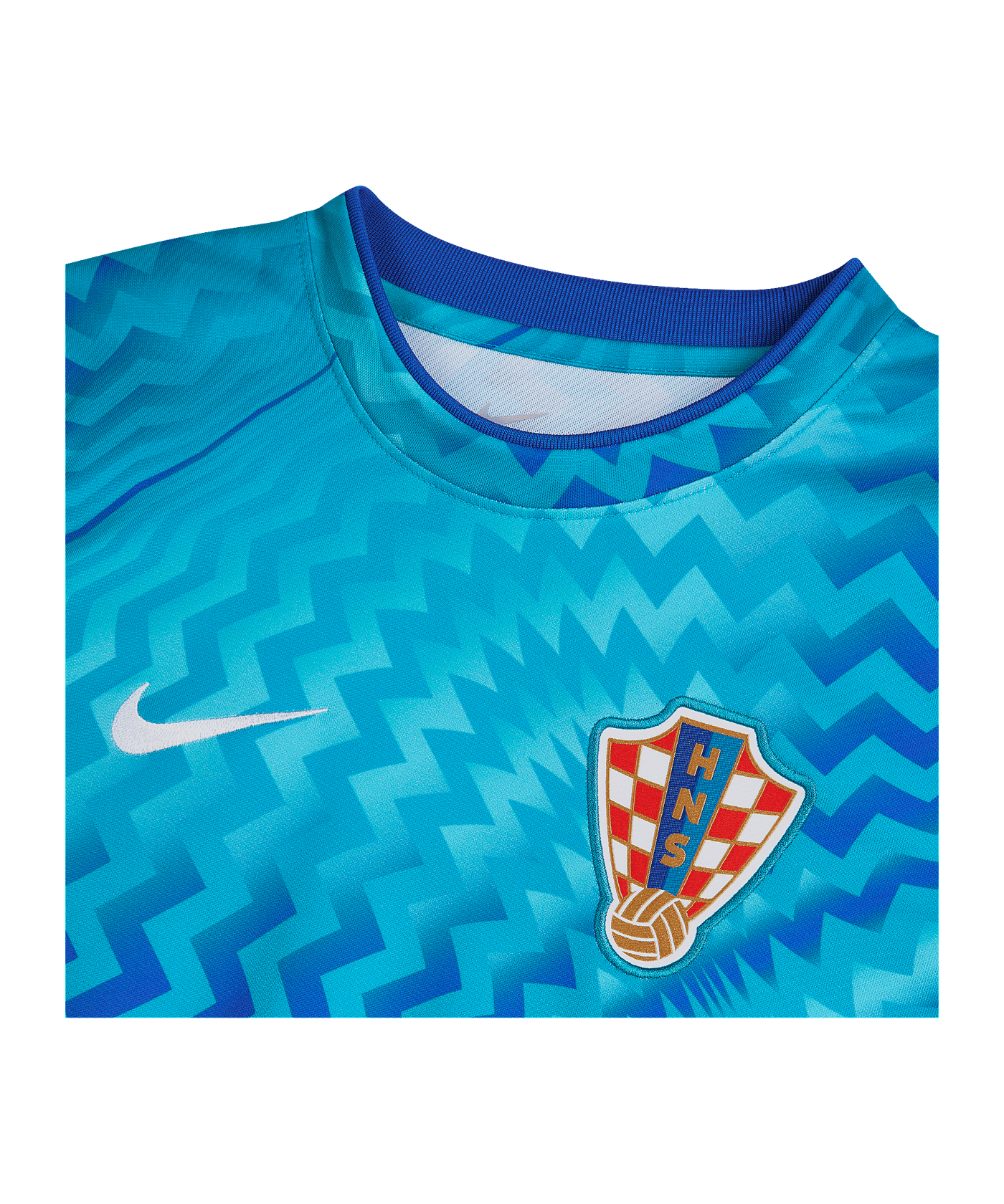 Nike HNS Kroatien Prematch T-Shirt WM 2026 Kids Blau F447 - blau