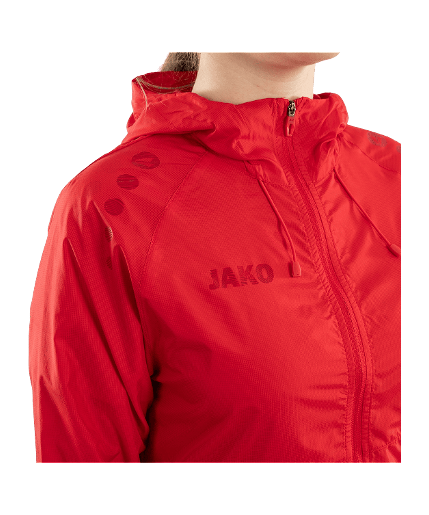JAKO Flow Lightweight Jacke Damen Rot F100 - rot