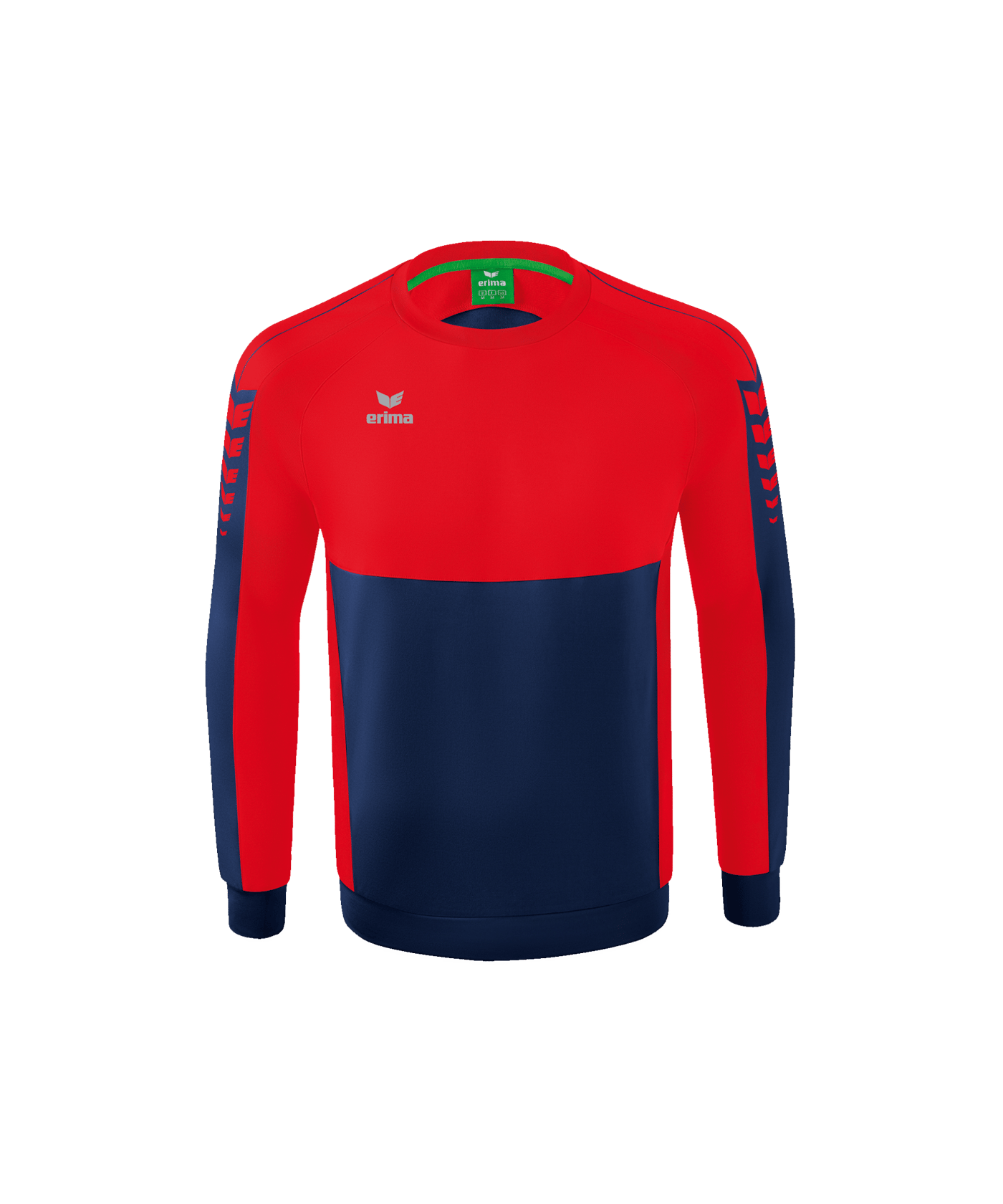 Erima SIX WINGS Sweatshirt Blau Rot - blau