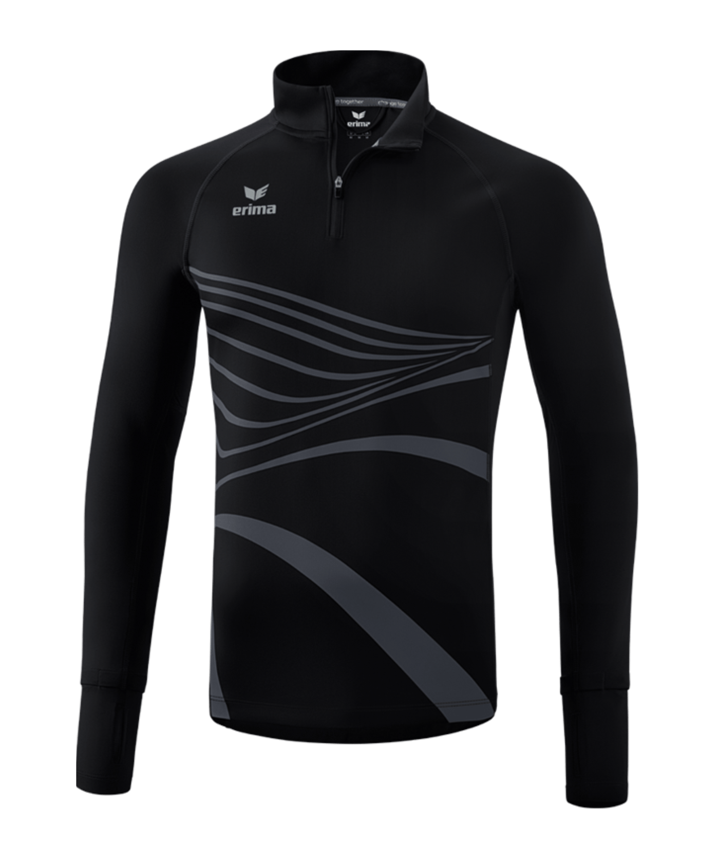 Erima Racing Longsleeve Kids Schwarz - schwarz