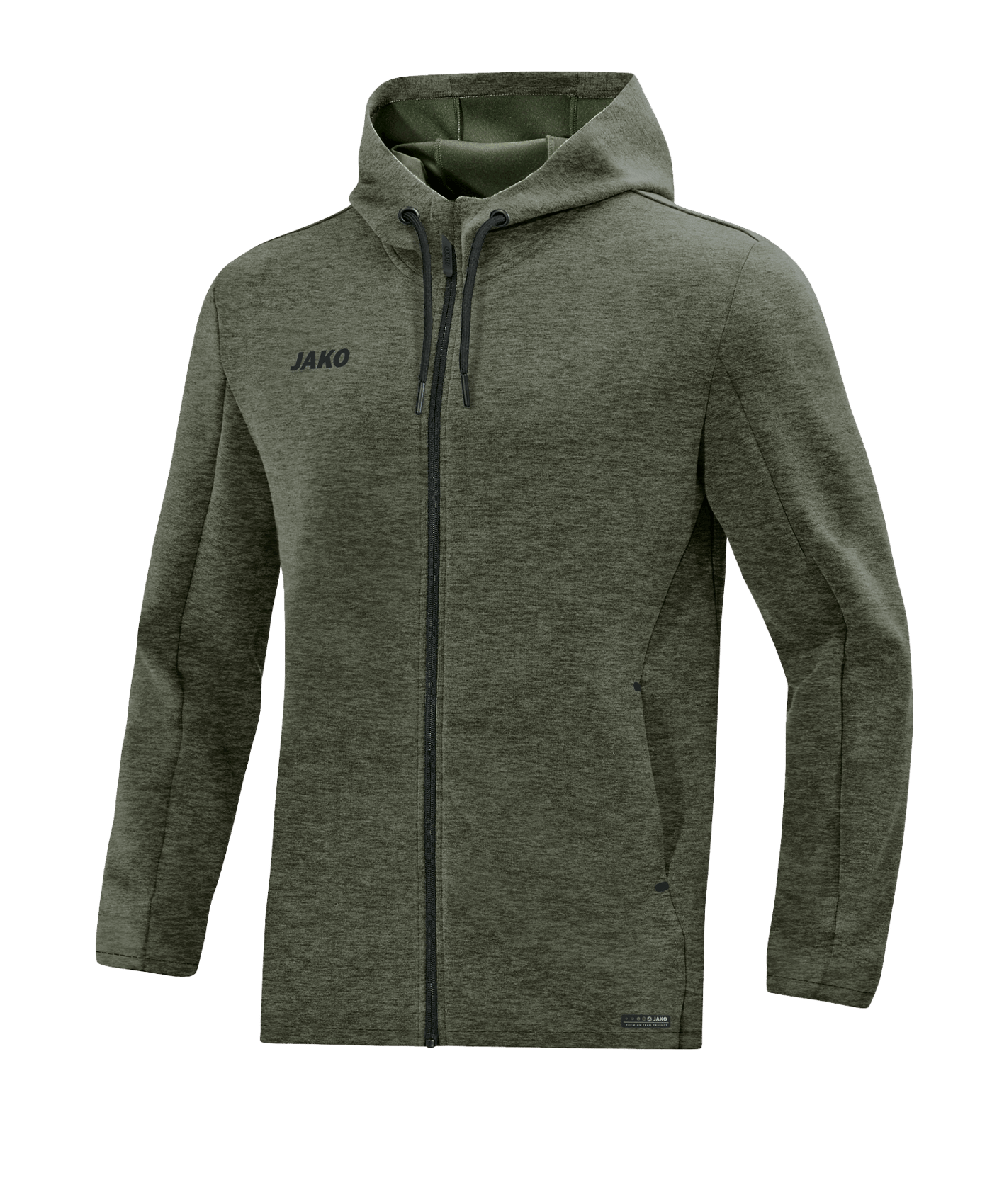 Jako Premium Basic Kapuzenjacke Khaki F28 - braun