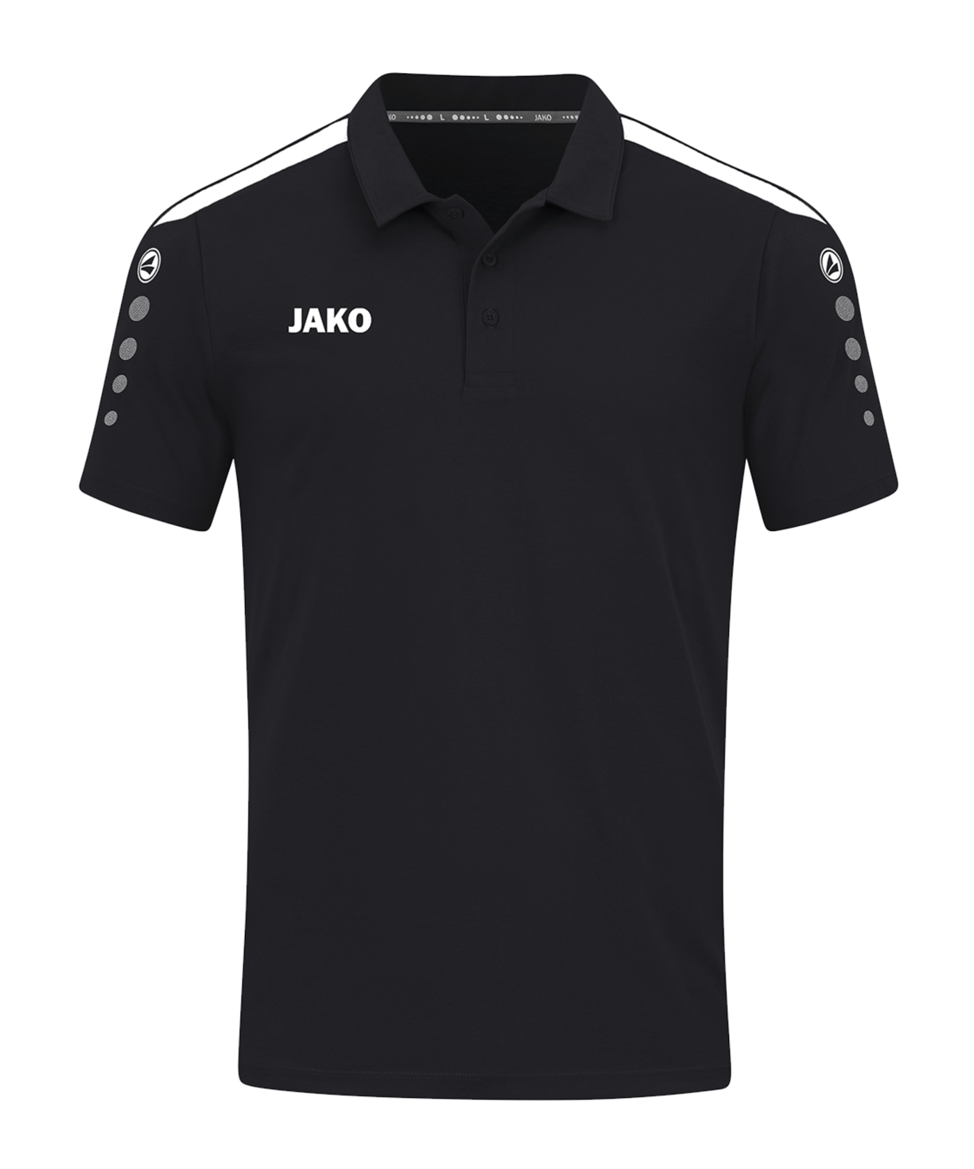 JAKO Power Poloshirt Kids Schwarz Weiss F800 - schwarz