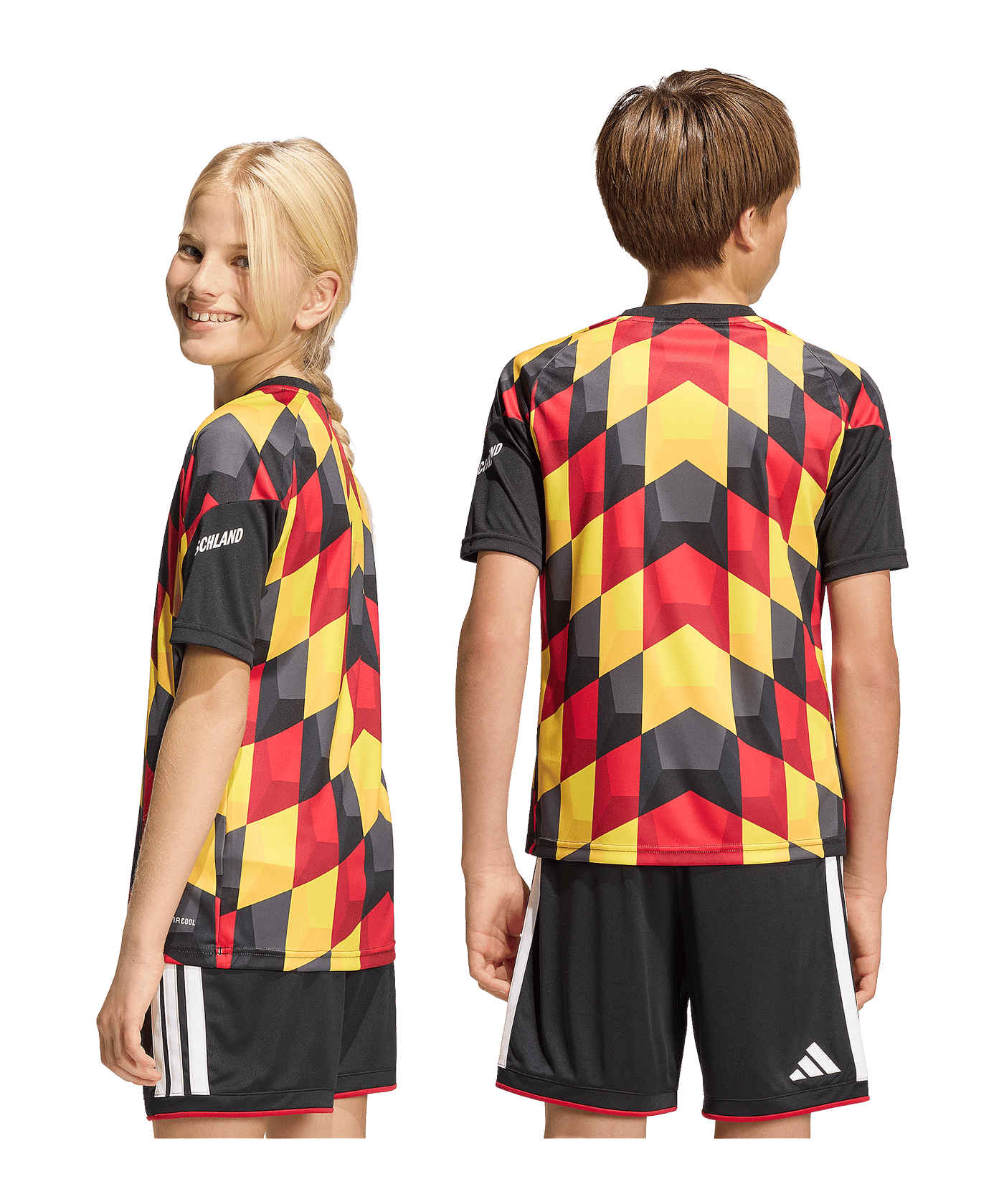 adidas DFB Deutschland Prematch Trikot Home WM 2026 Kids Schwarz - schwarz