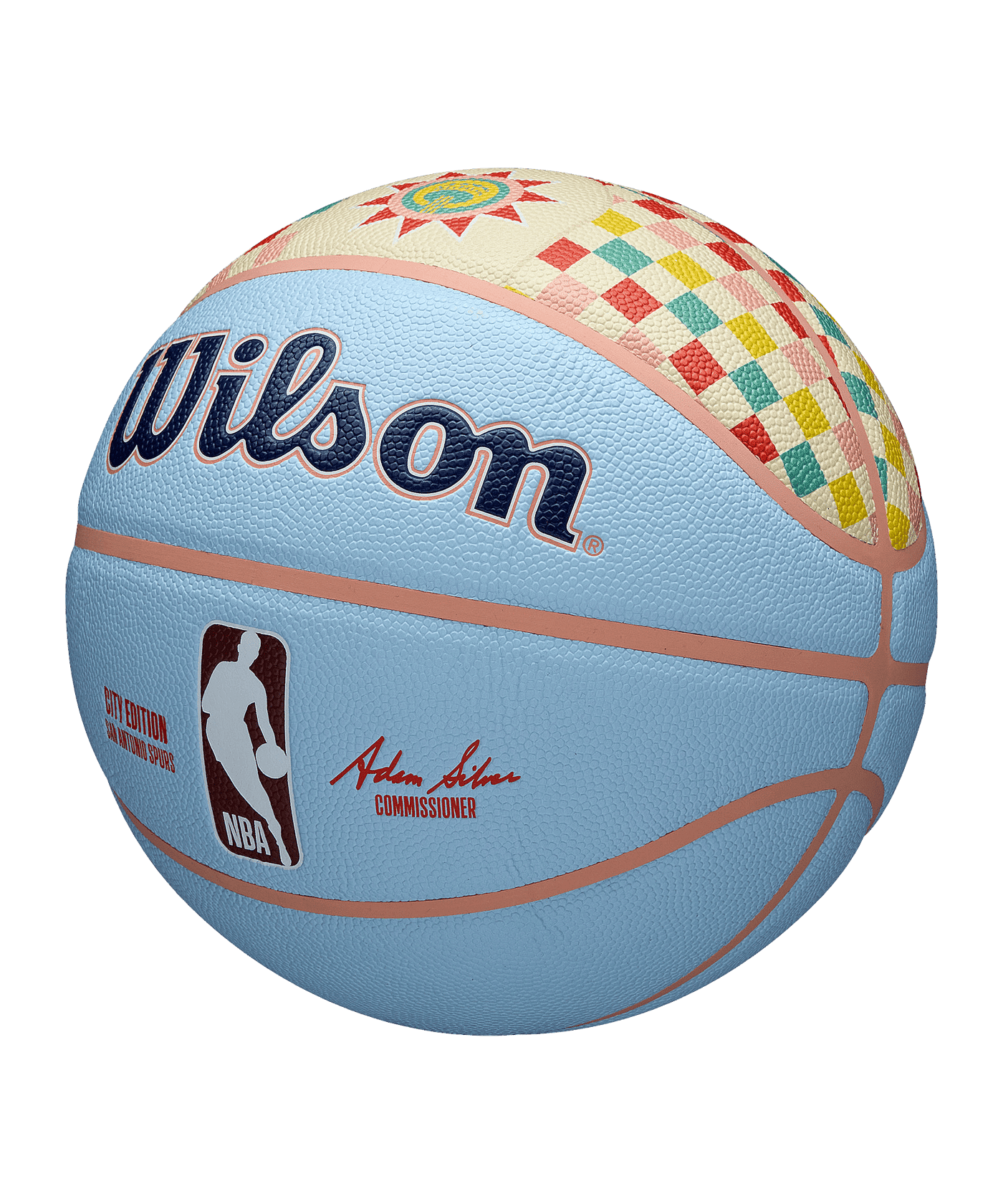 Wilson NBA Team City Collektor SAN SPUR Ball 2024 Blau - blau