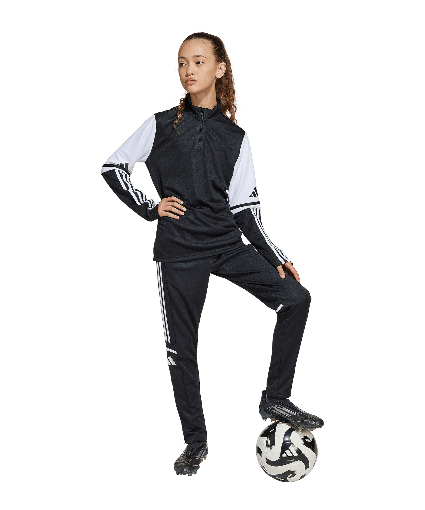 adidas Squadra 25 Sweatshirt Kids Schwarz - schwarz